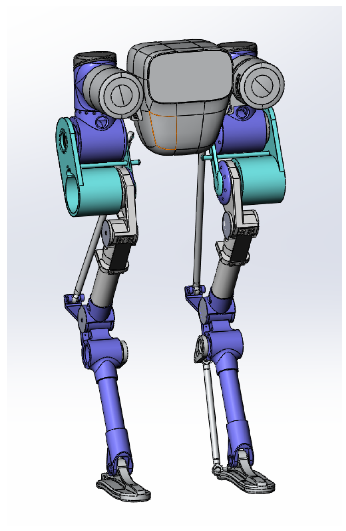Actuators | Free Full-Text Leg and Prototype Design Biped Robot Based on Spring Mass Model