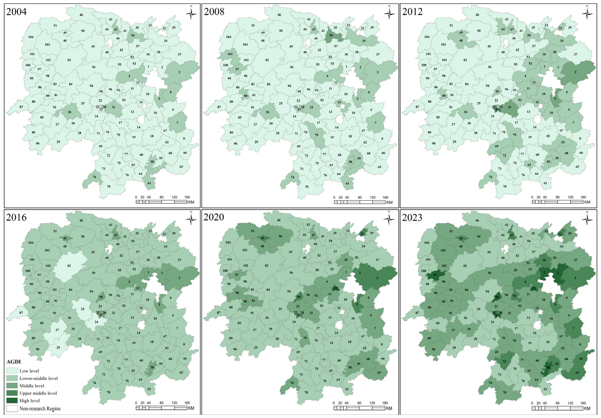 Non-Linear Effects of Driving Forces on Agricultural Green Development ...