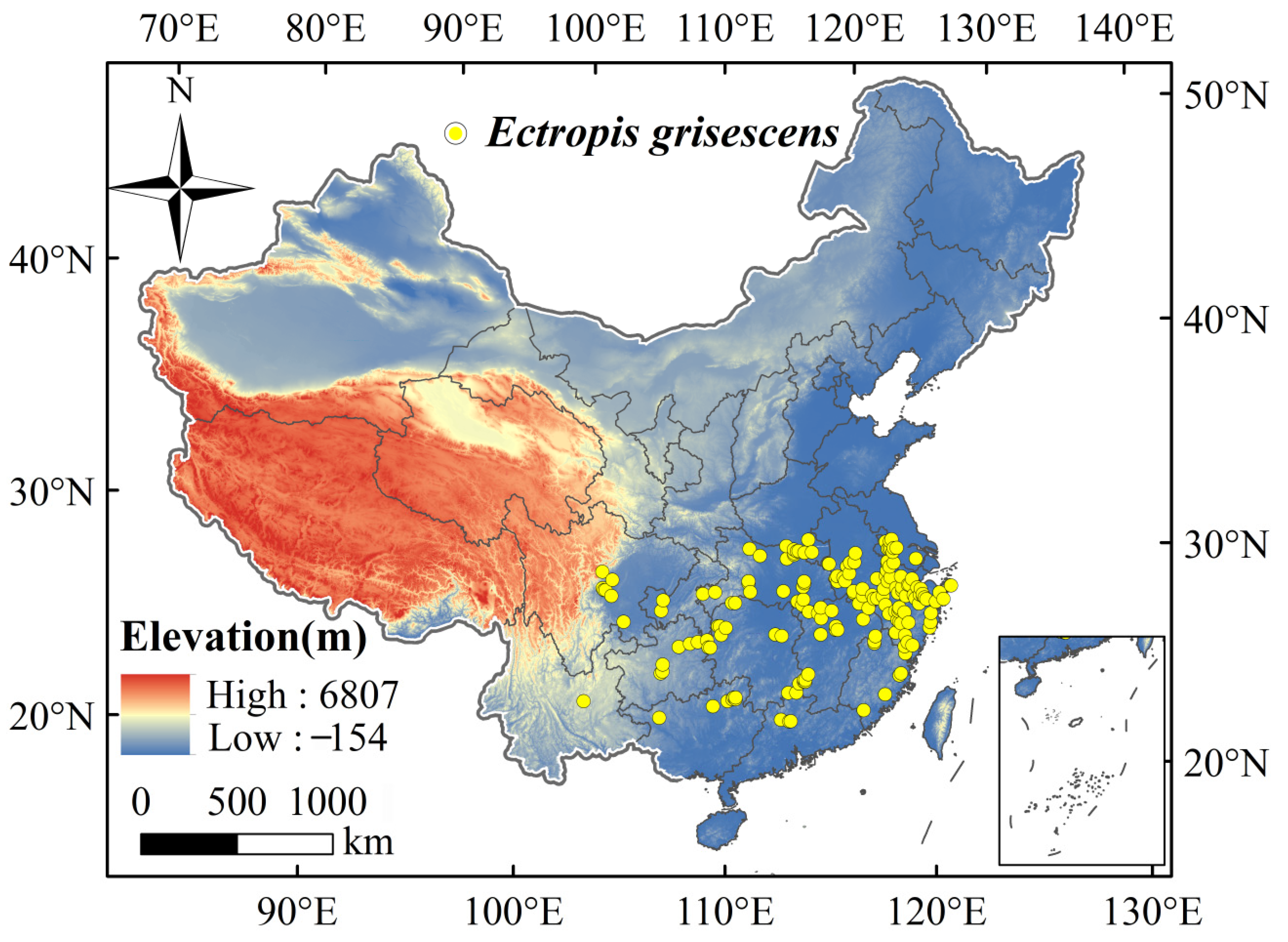 Predicting Current and Future Potential Distributions of Ectropis