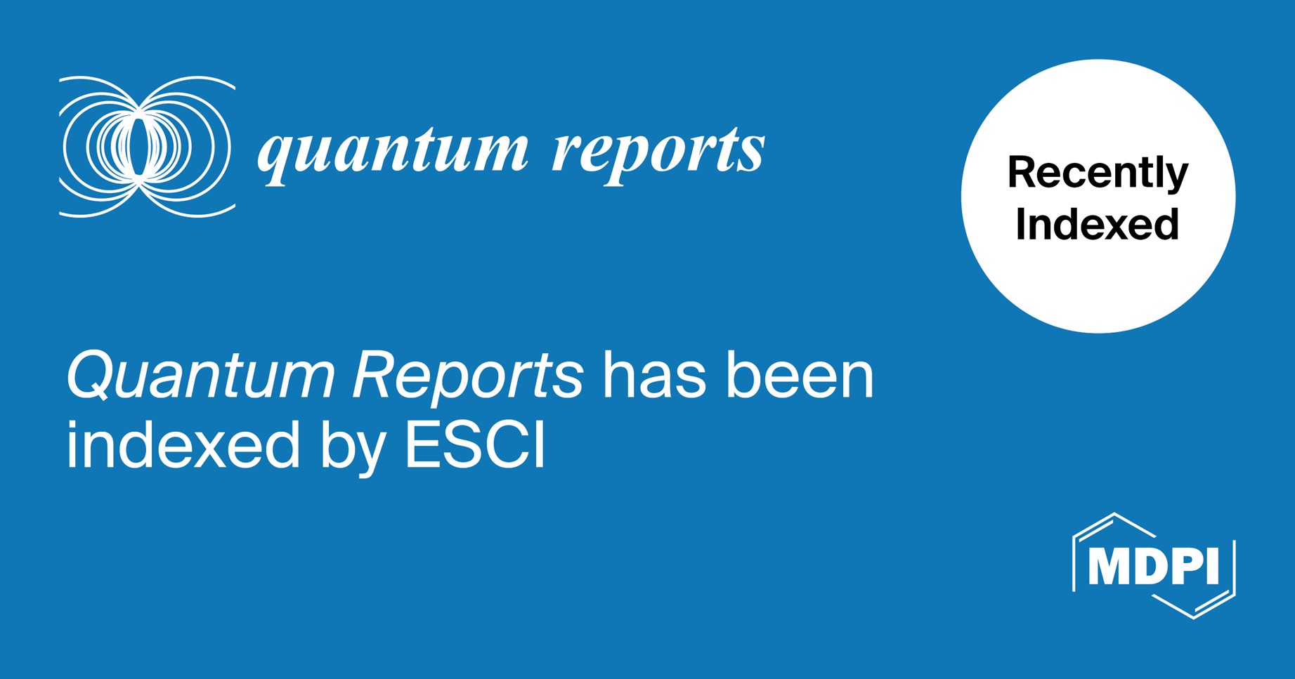<strong><em>Quantum Reports</em> Accepted into Emerging Sources Citation Index in Web of Science</strong>