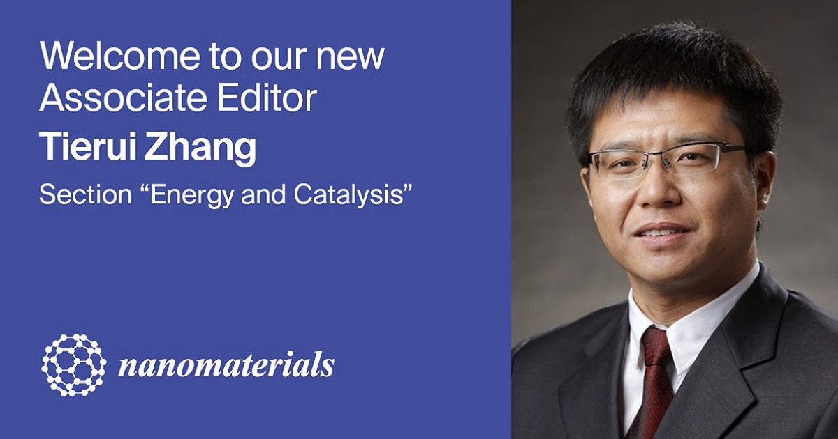 Prof. Dr. Tierui Zhang Appointed Associate Editor of Section “Energy and Catalysis” in <em>Nanomaterials</em>
