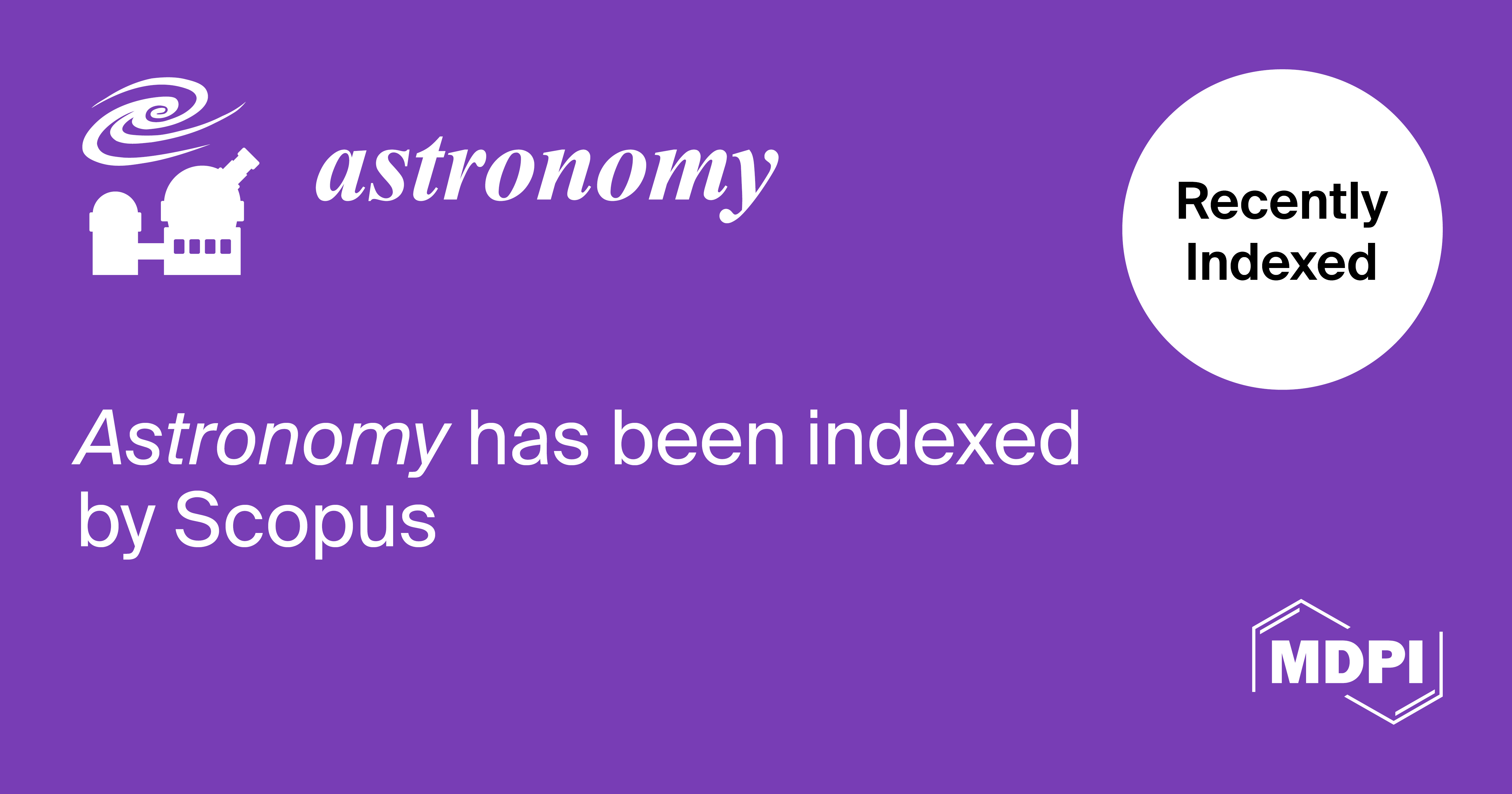 <em>Astronomy</em> Accepted for Coverage in Scopus