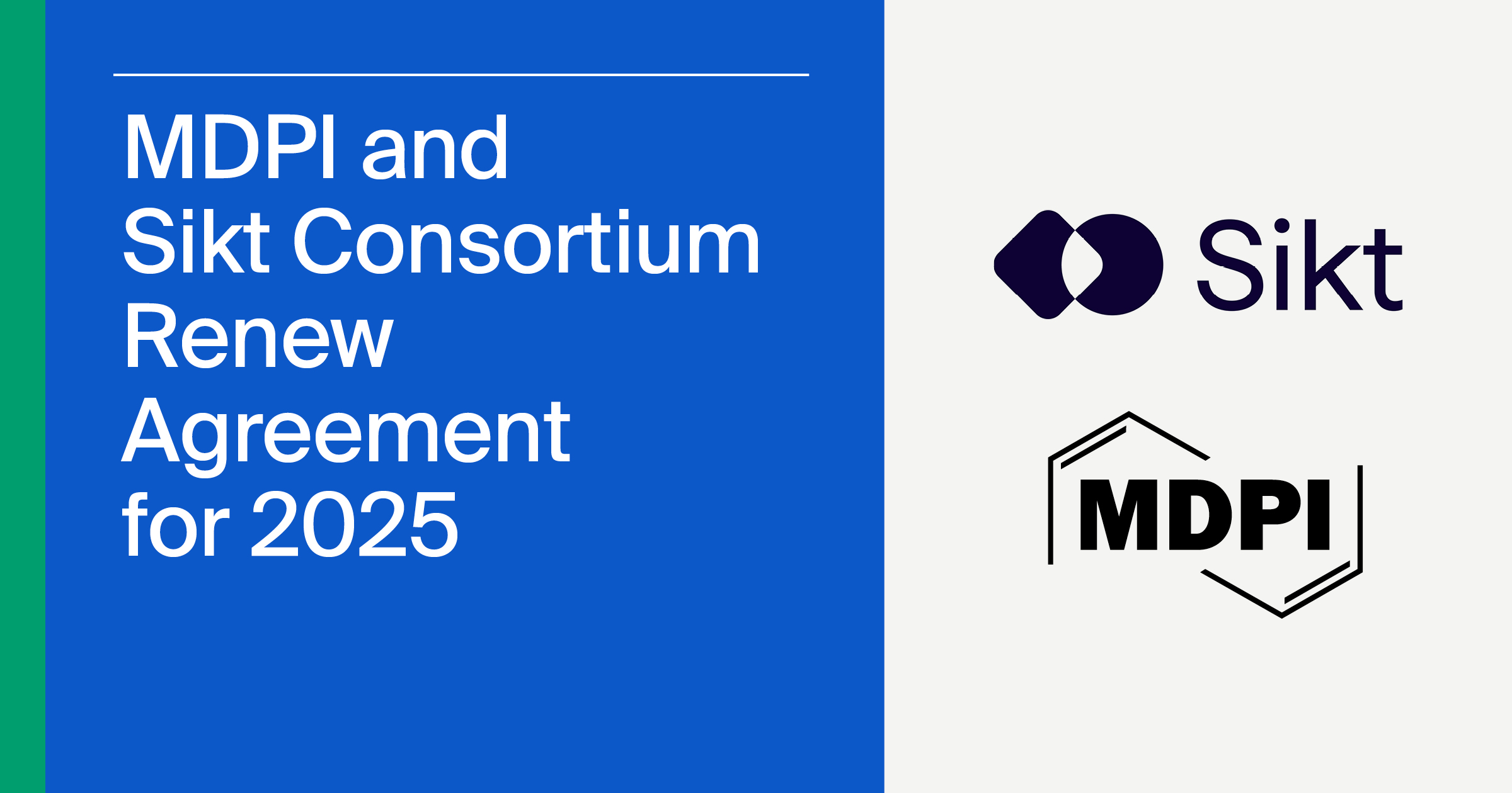 Sikt Consortium in Norway Renews National Agreement with MDPI