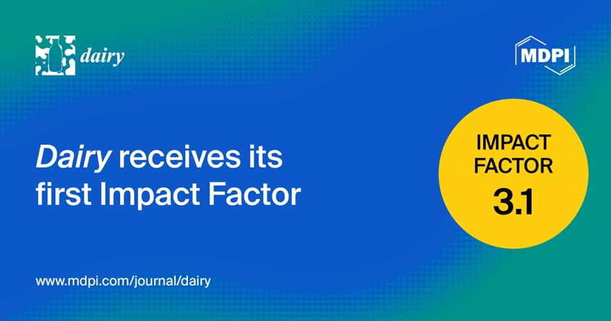 <strong><em>Dairy </em>Receives Its First Impact Factor of 3.1</strong>
