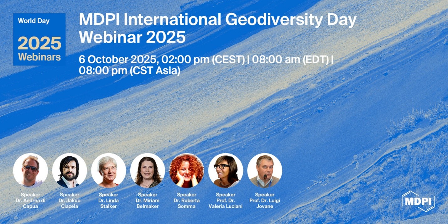 MDPI Webinar | International Geodiversity Day, 6 October 2025