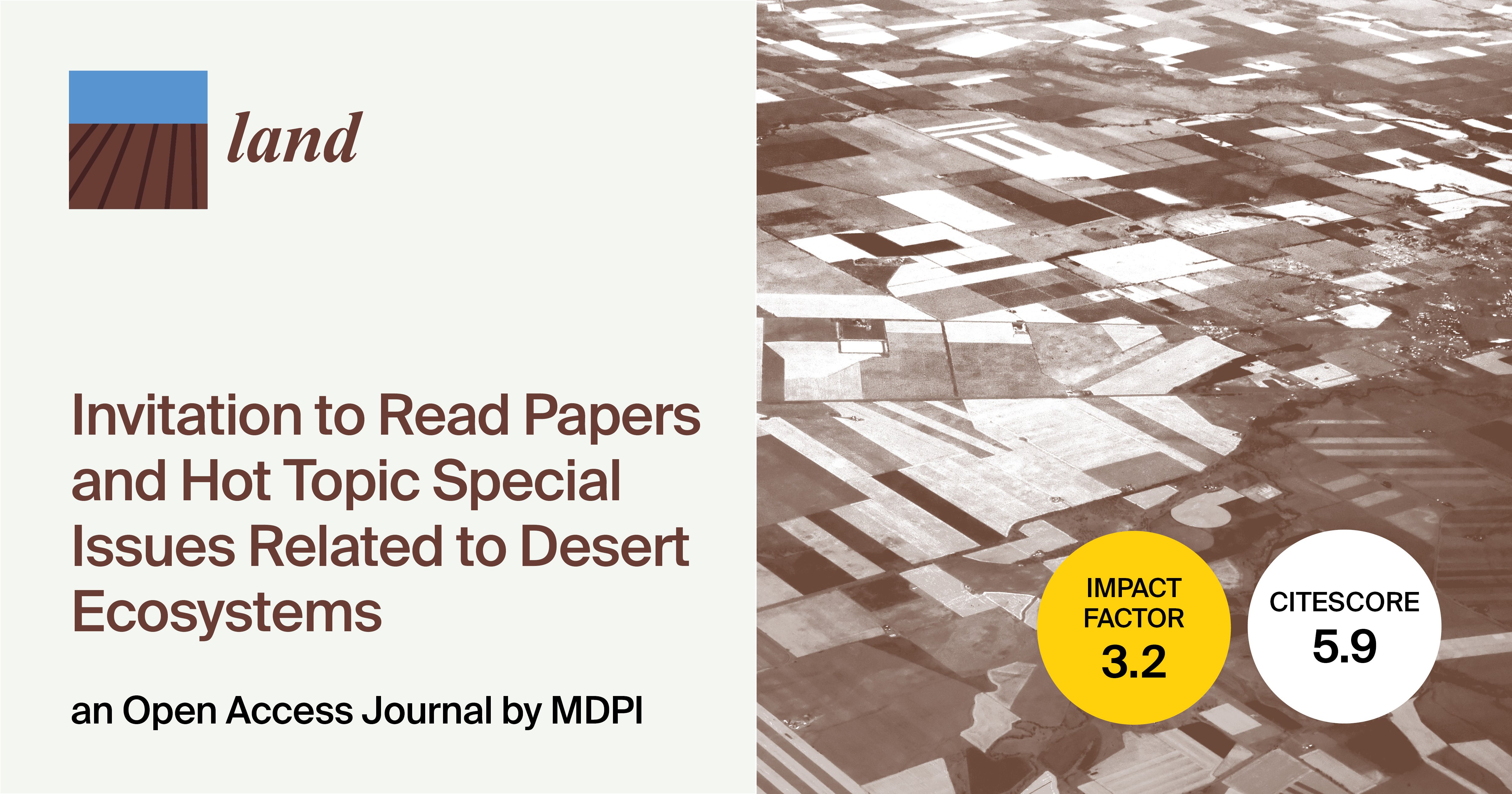 <strong><em>Land</em> | Invitation to Read Papers and Hot Topic Special Issues Related to Desert Ecosystems (II)</strong>