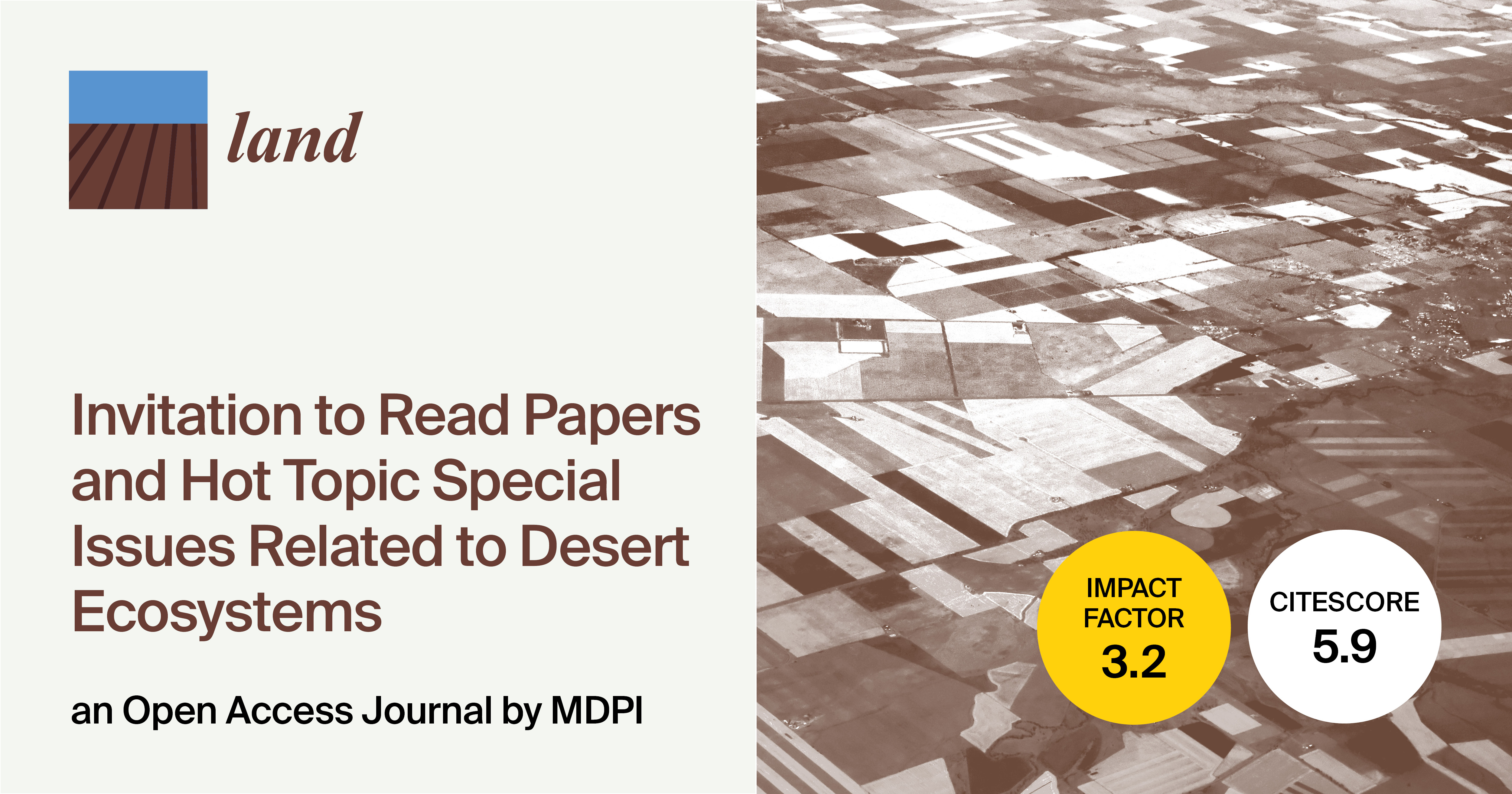 <strong><em>Land</em> | Invitation to Read Papers and Hot Topic Special Issues Related to Desert Ecosystems (II)</strong>