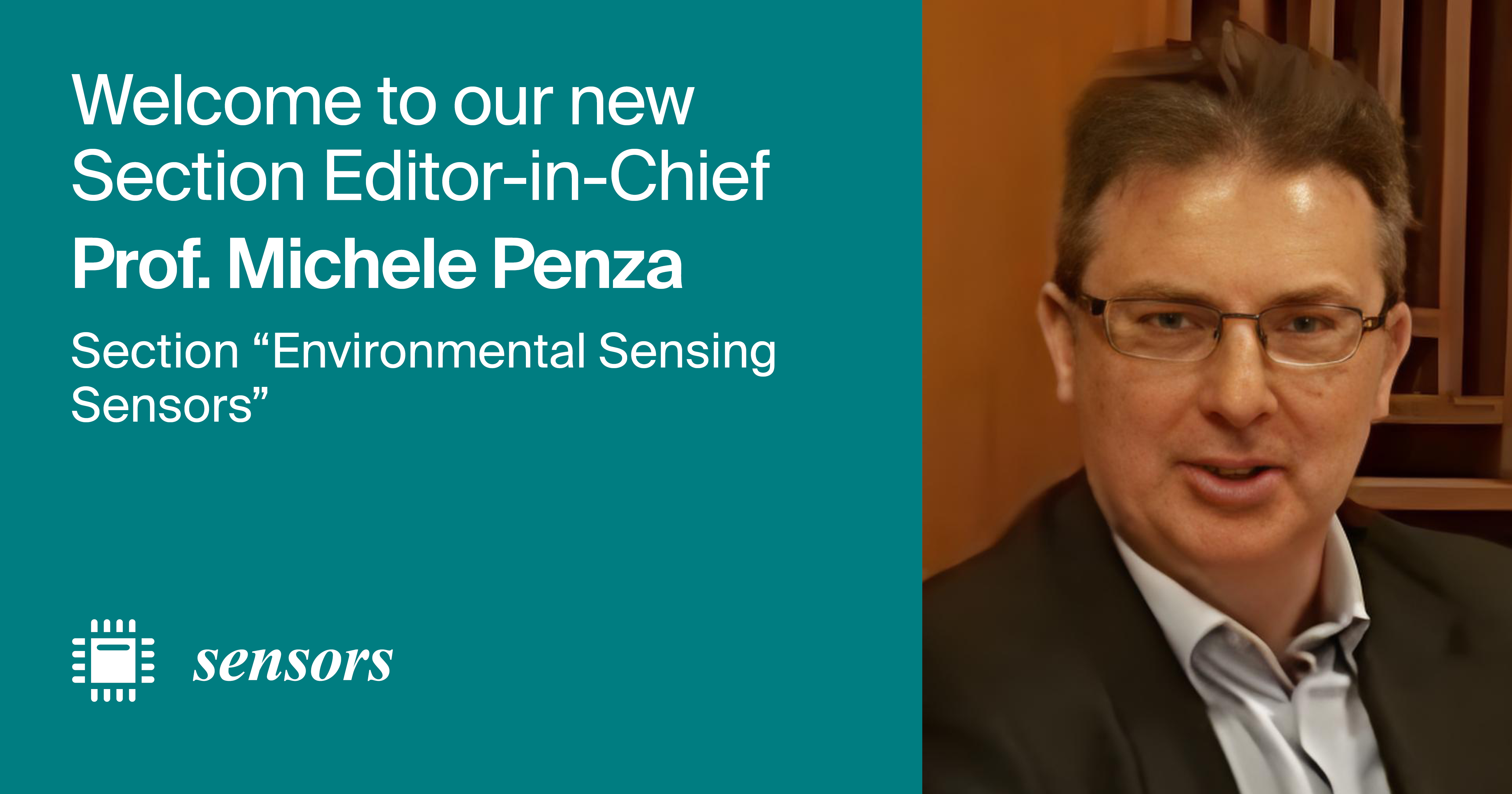 <strong>Prof. Michele Penza Appointed Section Editor-in-Chief of Section &ldquo;Environmental Sensing Sensors&rdquo; in <em>Sensors</em></strong>