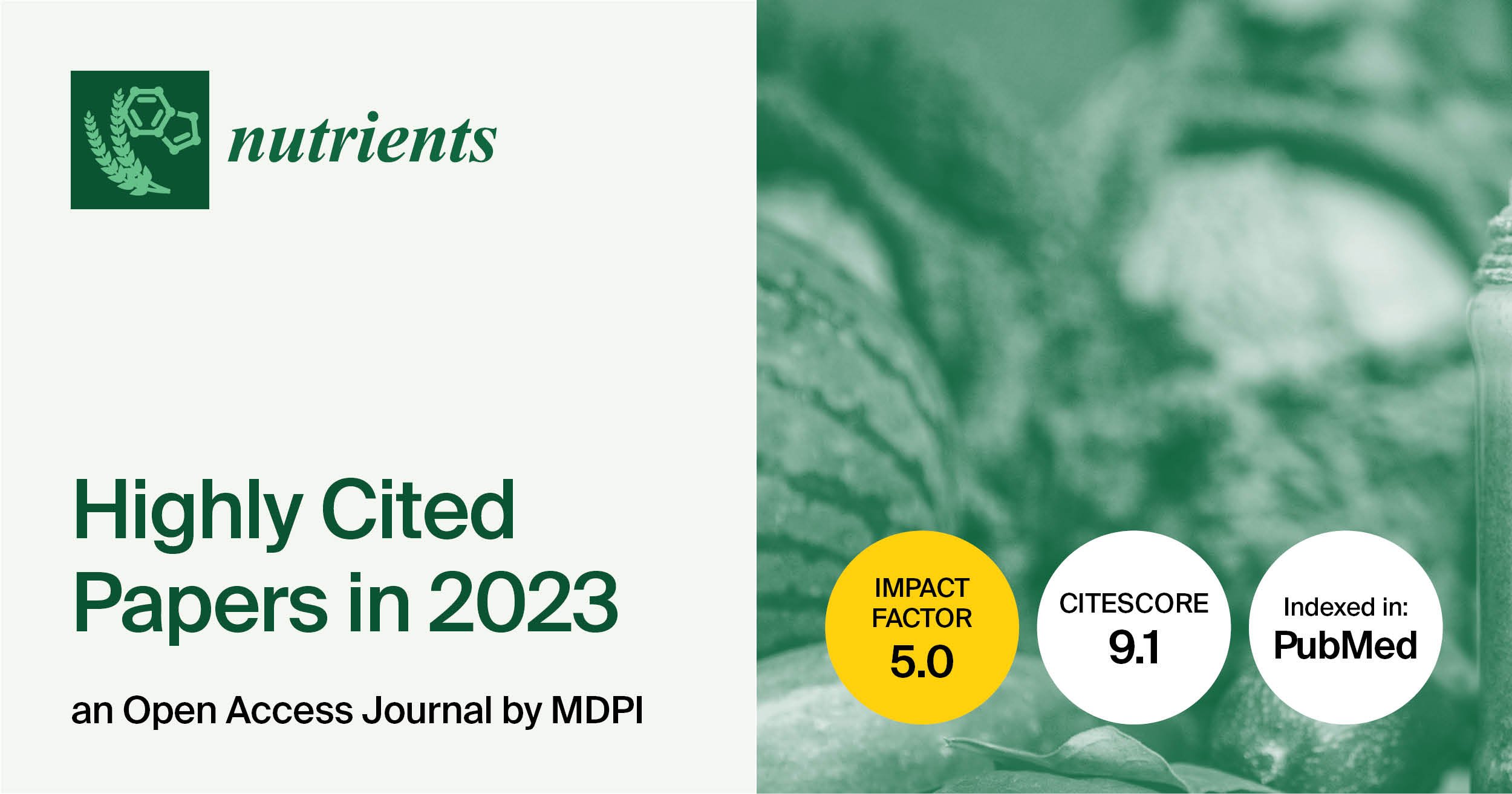 <em>Nutrients </em>| Highly Cited Papers in 2023