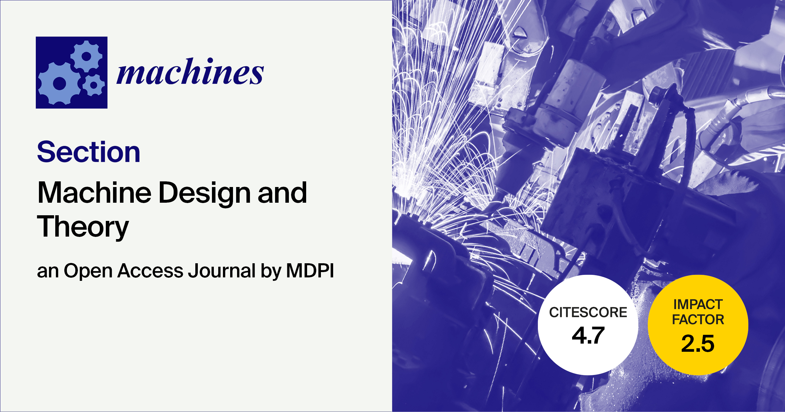 <strong><em>Machines</em> | Introducing the &ldquo;Machine Design and Theory&rdquo; Section</strong>