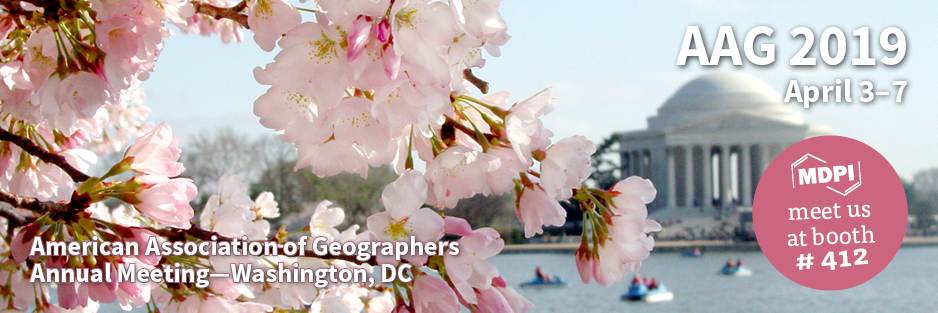 <strong>Meet Us at the 2019 Annual Meeting of the American Association of Geographers in Washington, DC, 3–7 April 2019<br /></strong>