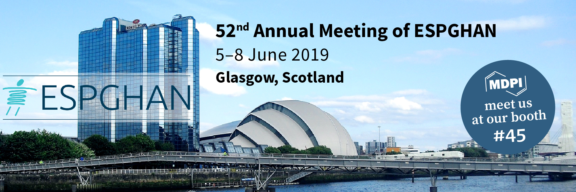 <strong>Meet US at the 52<sup>nd</sup> Annual Meeting of ESPGHAN in Glasgow, Scotland, 5</strong>–<strong>8 June 2019</strong>