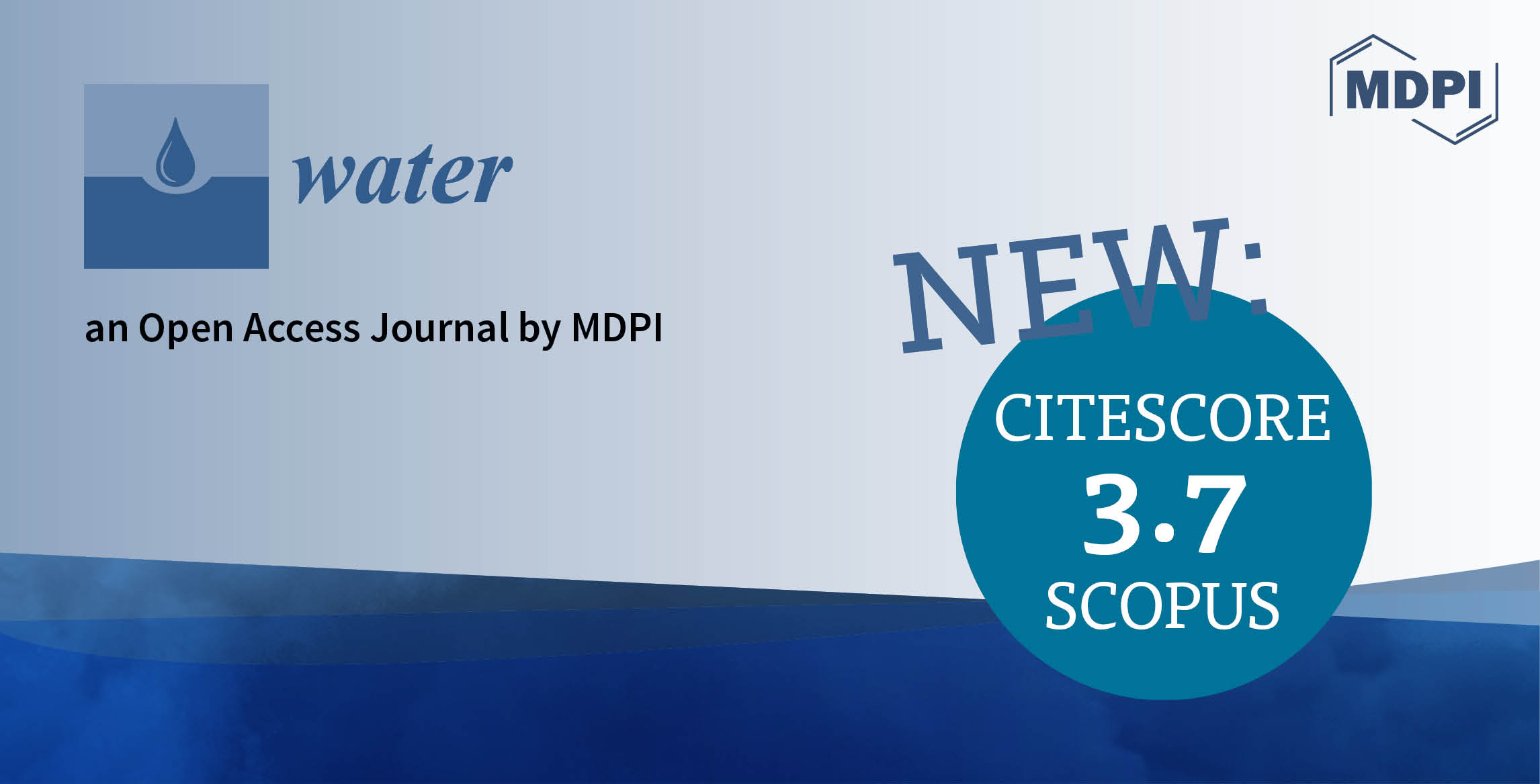 <strong><em>Water</em> Has Received an Increased CiteScore of 3.7</strong>