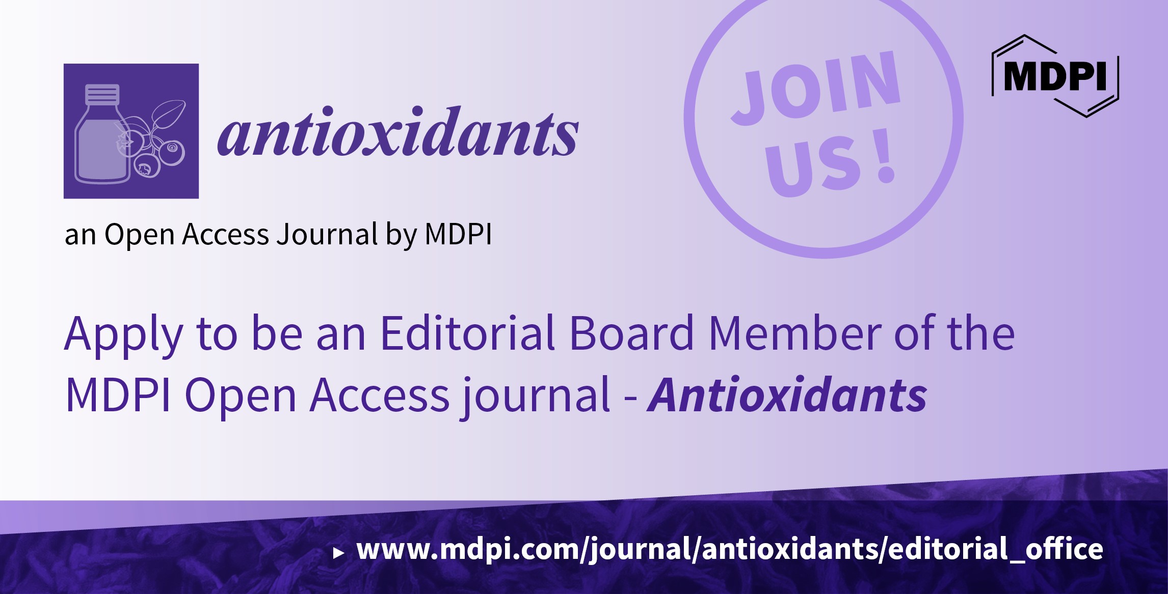 Recruiting Editorial Board Members for <em>Antioxidants</em>