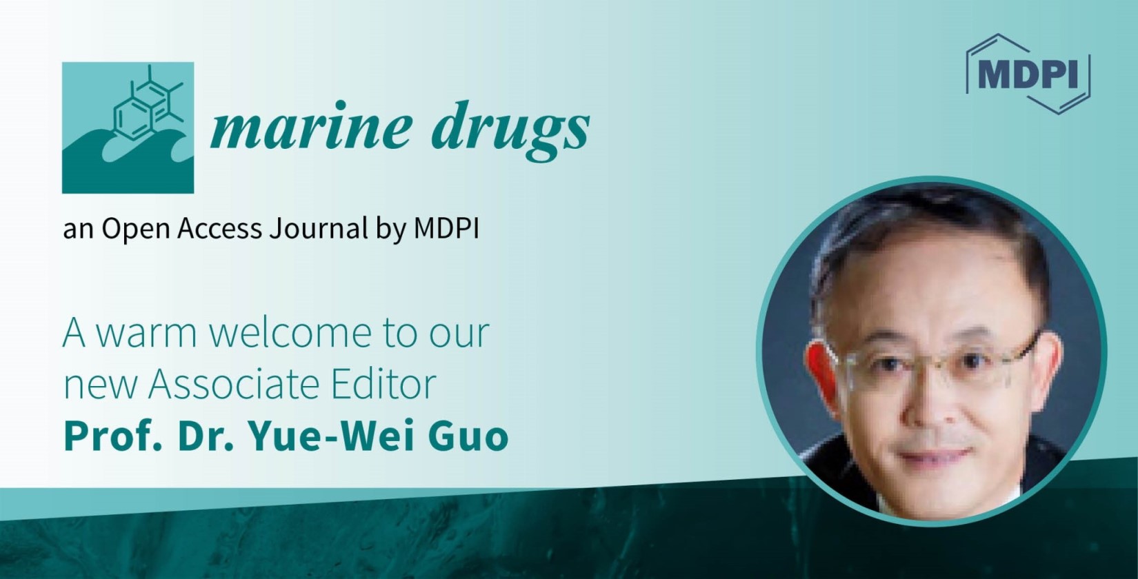 <strong>Prof. Dr. Yue-Wei Guo Appointed Associate Editor of <em>Marine Drugs</em></strong>