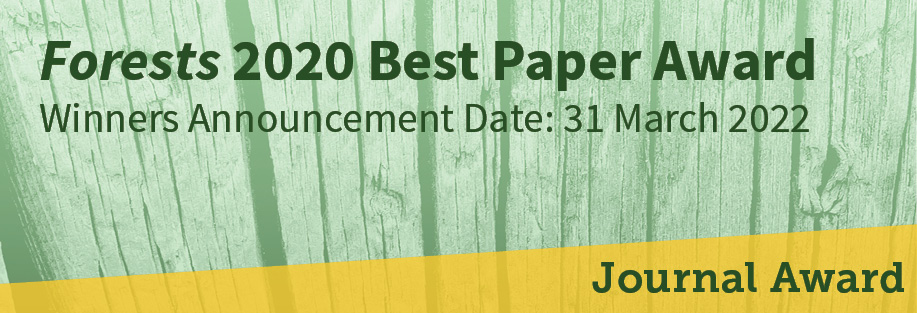 <strong><em>Forests</em> 2020 Best Paper Award—Winners Announced</strong>