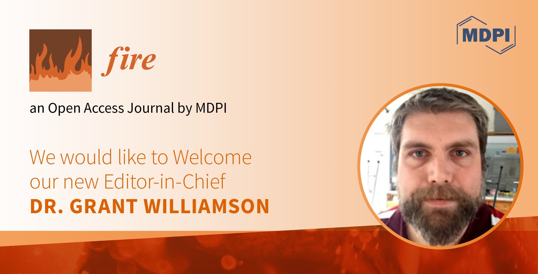 <strong>Welcoming New Editor-in-Chief and Section Editor-in-Chief of <em>Fire</em></strong>