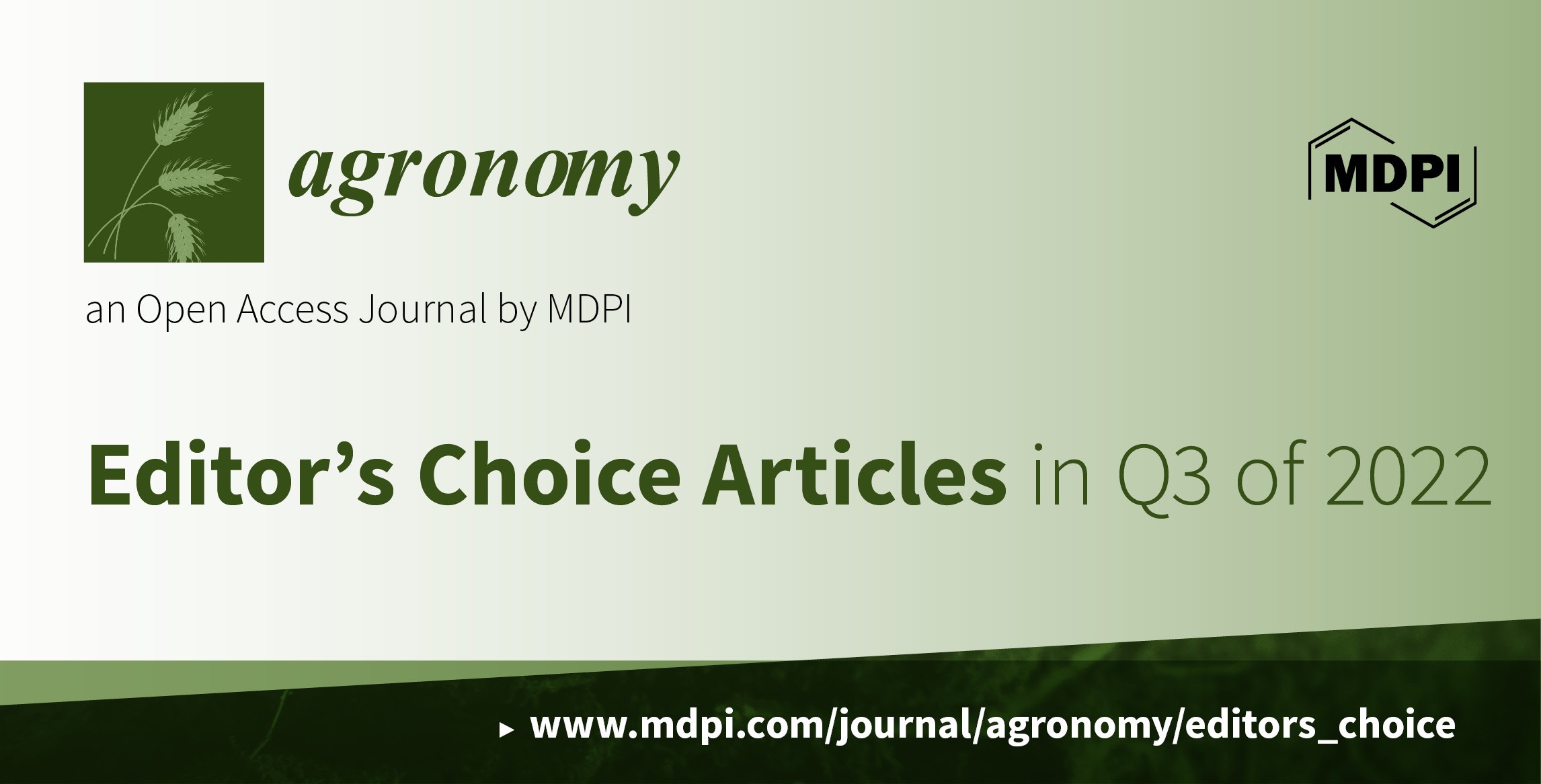 <em>Agronomy </em>| Editor’s Choice Articles in Q3 of 2022