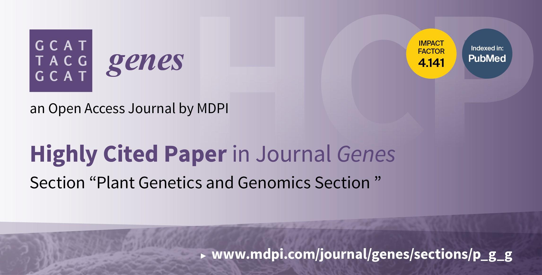 <em>Genes </em>| Top 10 Cited Papers in 2021 in the Section “Plant Genetics and Genomics”