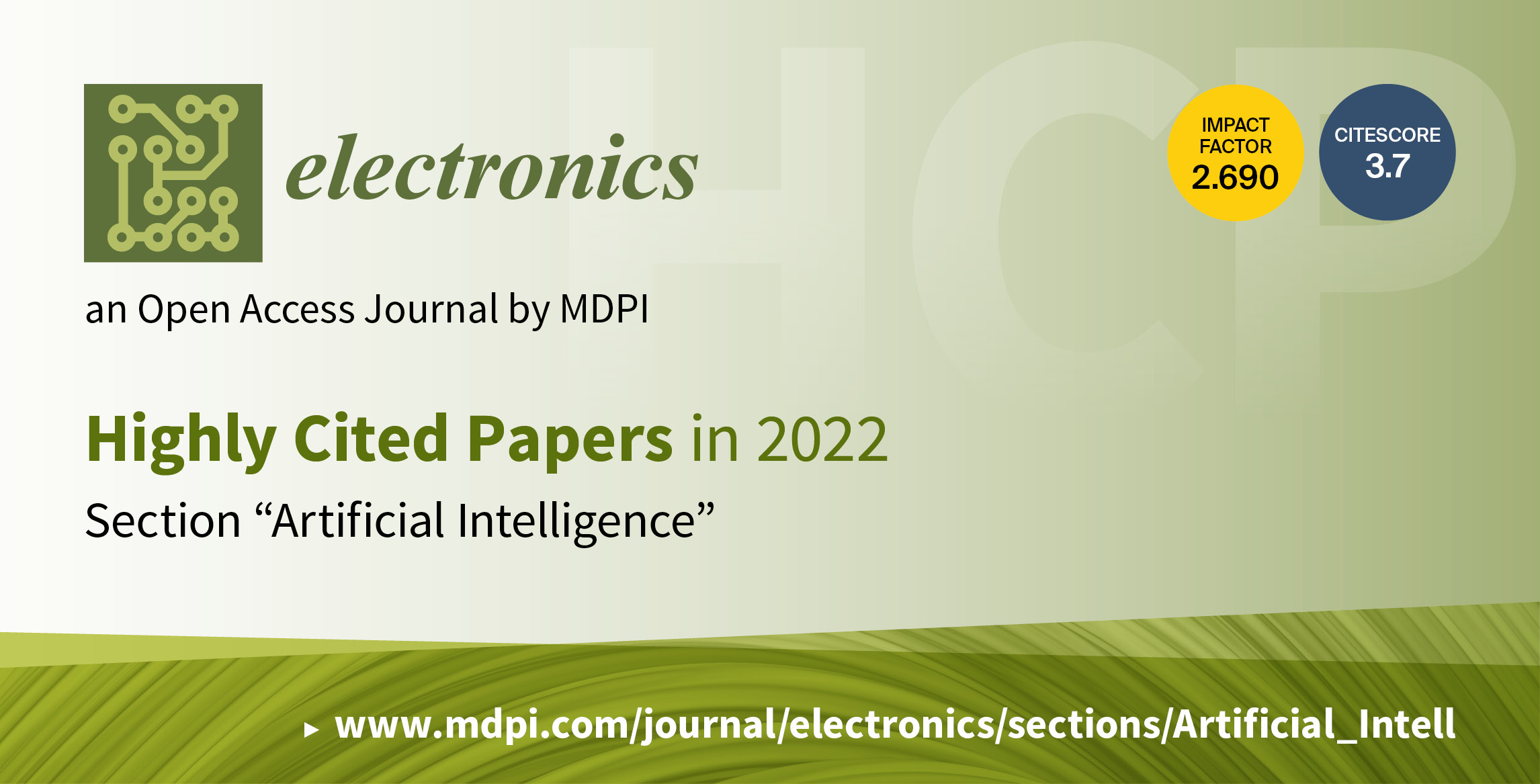 <em>Electronics</em> | Highly Cited Papers in 2022 in the Section “Artificial Intelligence”