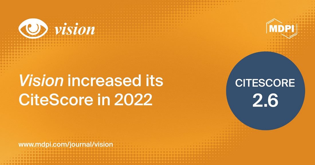 <em>Vision</em> Receives an Increased CiteScore of 2.6