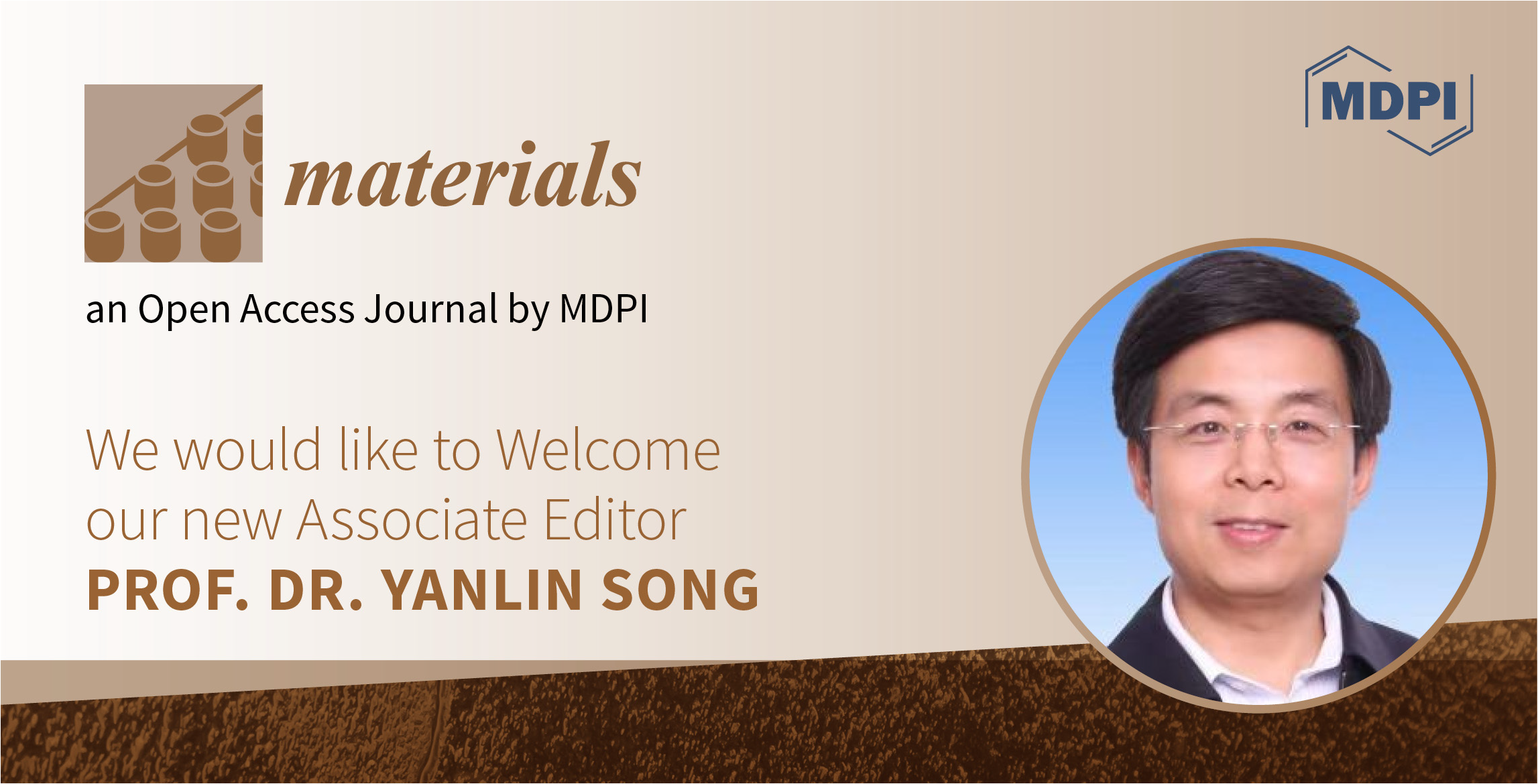<strong>Prof. Dr. Yanlin Song Appointed Associate Editor of </strong><strong><em>Materials</em></strong>