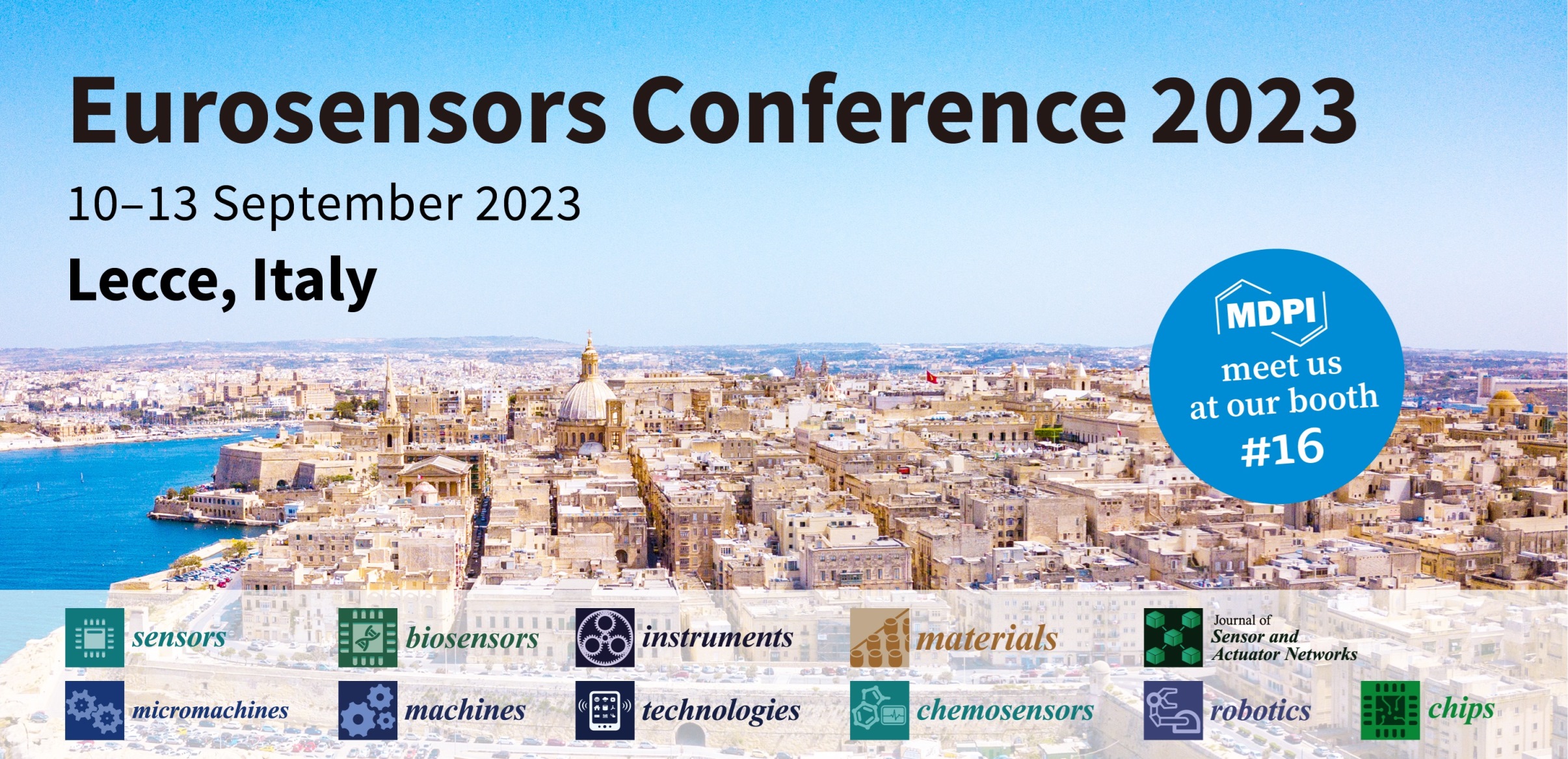 <strong>Meet Us at the XXXV Eurosensors Conference, 10–13 September 2023, Lecce, Italy</strong>