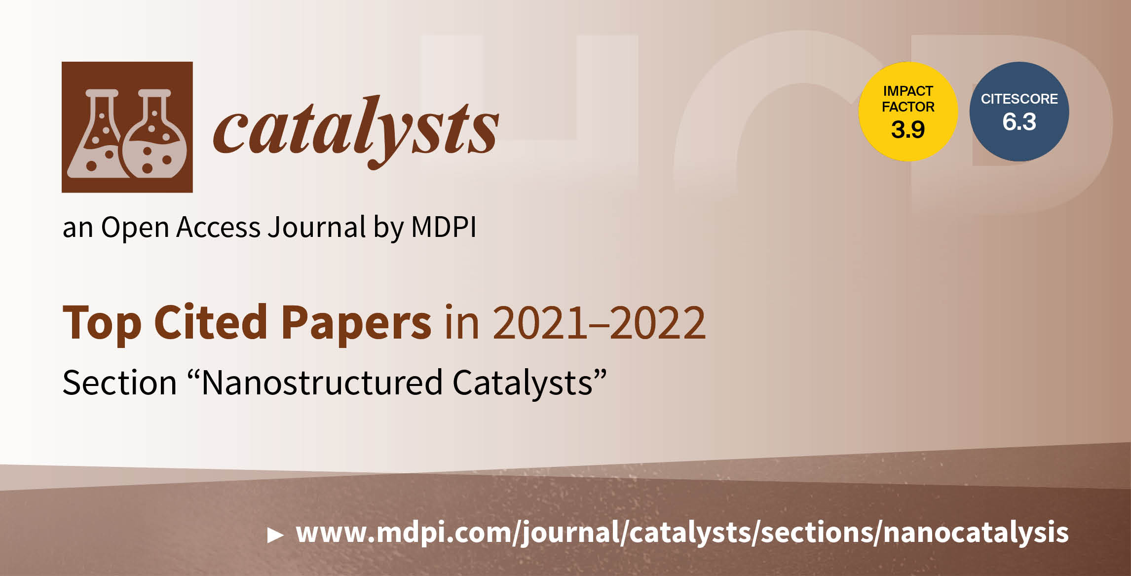 <em>Catalysts</em> | Top Cited Papers in 2021–2022 in the Section “Nanostructured Catalysts”