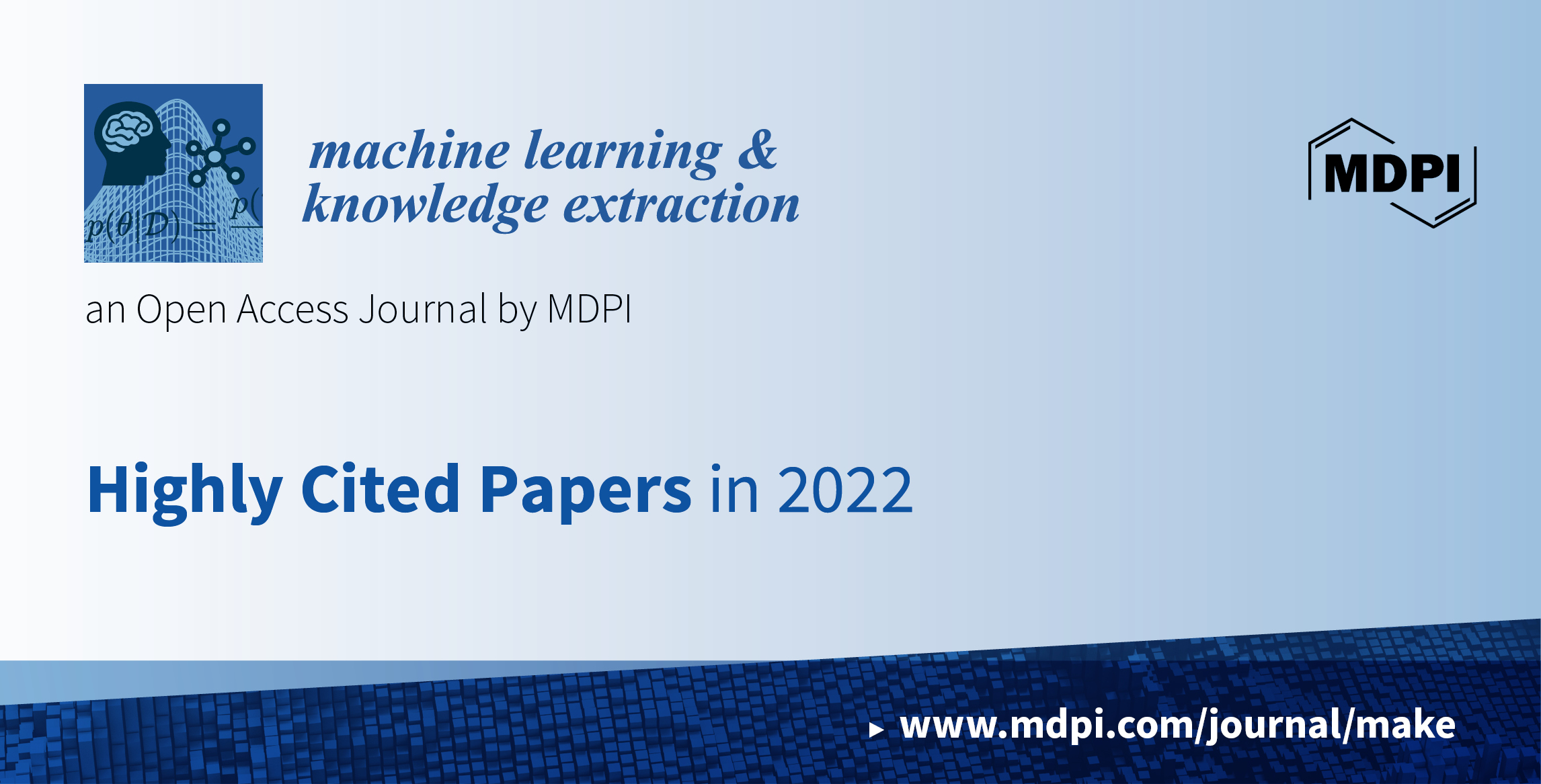 <strong><em>Machine Learning and Knowledge Extraction</em> | Highly Cited Papers in 2022</strong>