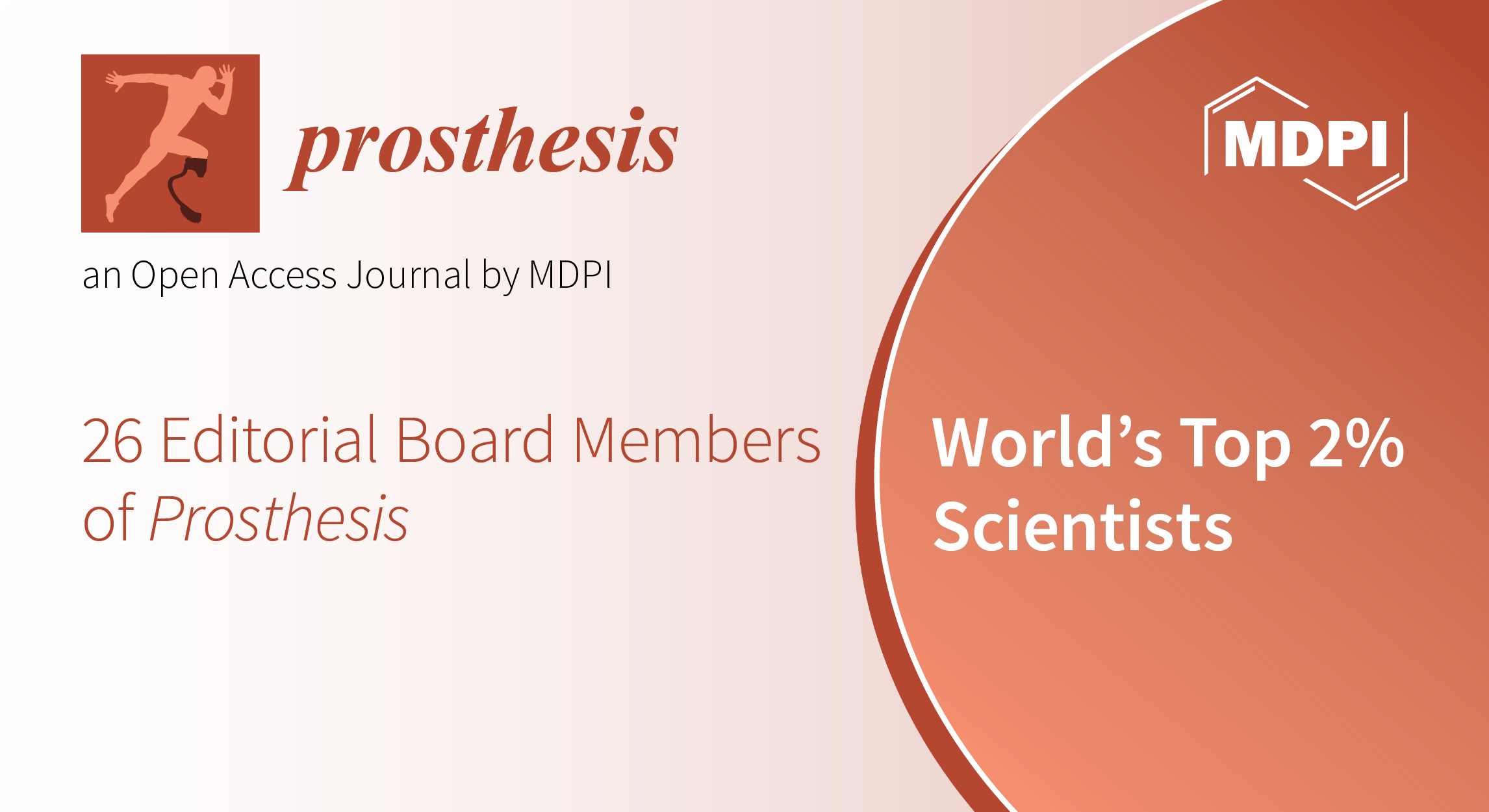<strong>Editorial Board Members from <em>Prosthesis</em> Featured among the World’s Top 2% Scientists in 2023</strong>