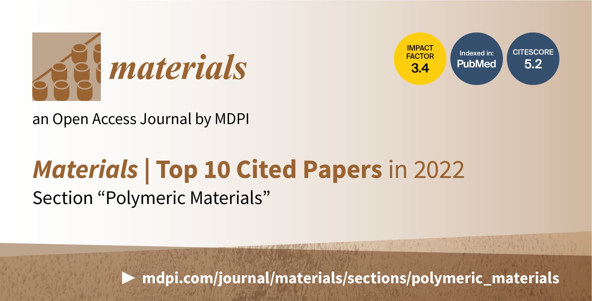 <strong><em>Materials</em></strong><strong> | Top 10 Cited Papers in 2022 in the Section “Polymeric Materials”</strong>