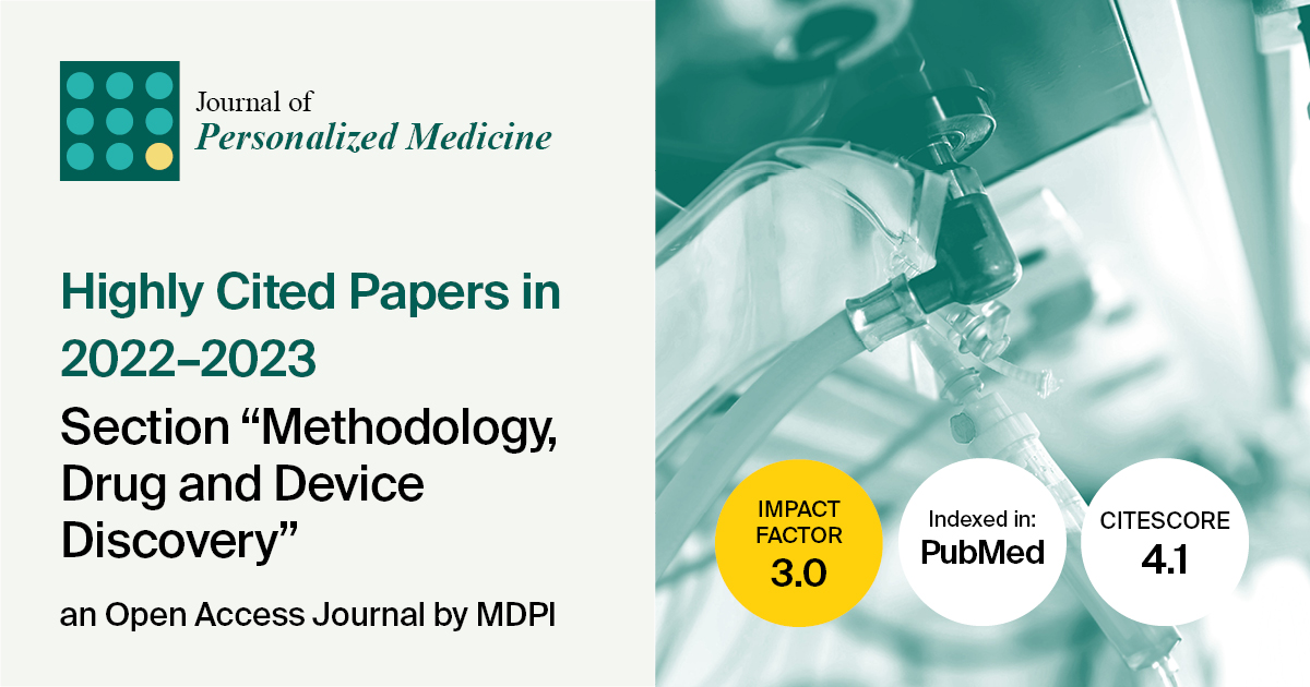 <em>Journal of Personalized Medicine</em> | Highly Cited Papers in 2022–2023 in the Section “Methodology, Drug and Device Discovery”