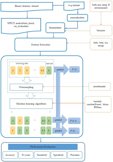 Classification of Imbalanced Data Represented as Binary Features
