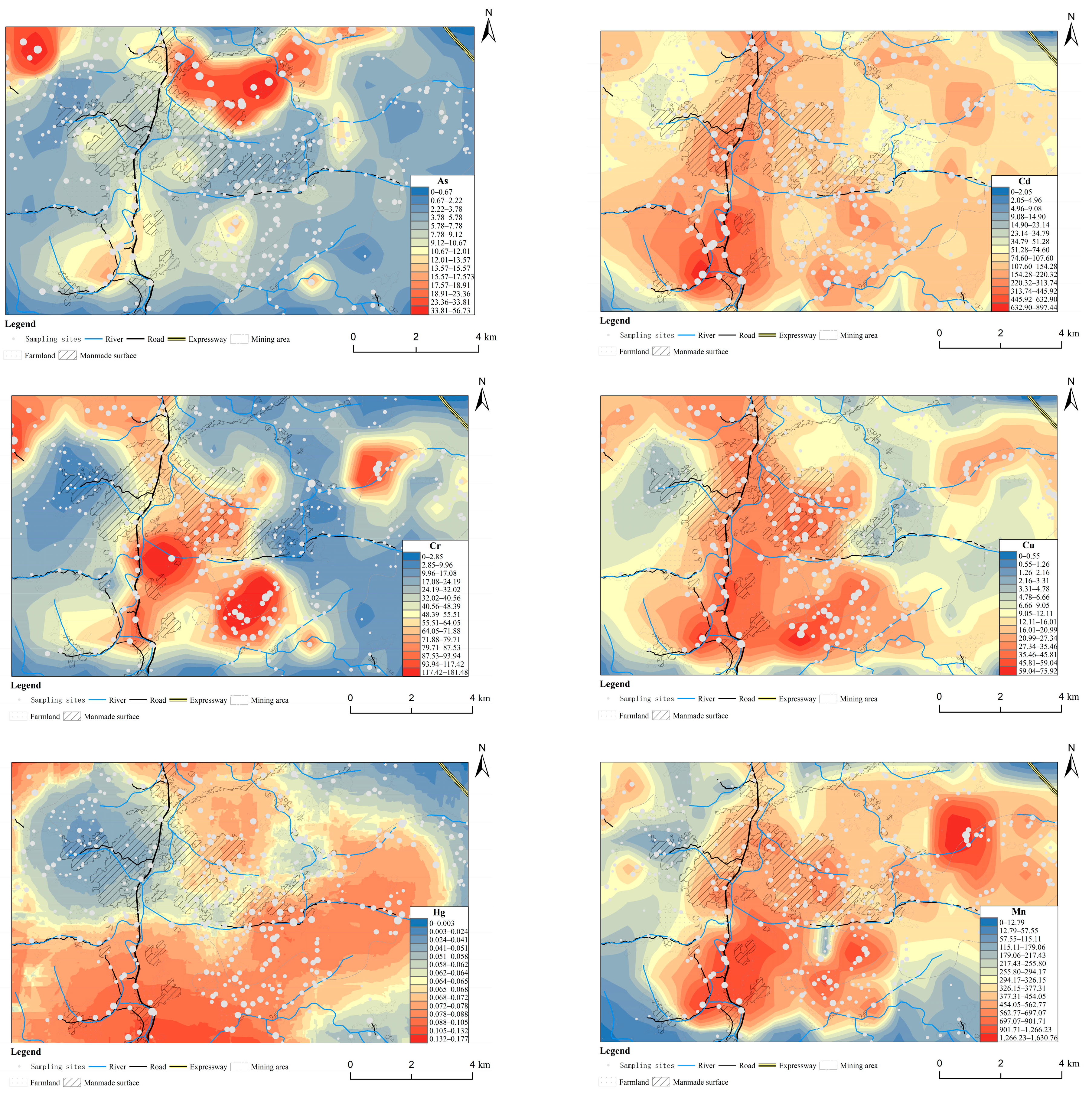 Geologic Risk Matrix Geochemical Distribution Characteristics, Traceability, and Health Risk ...