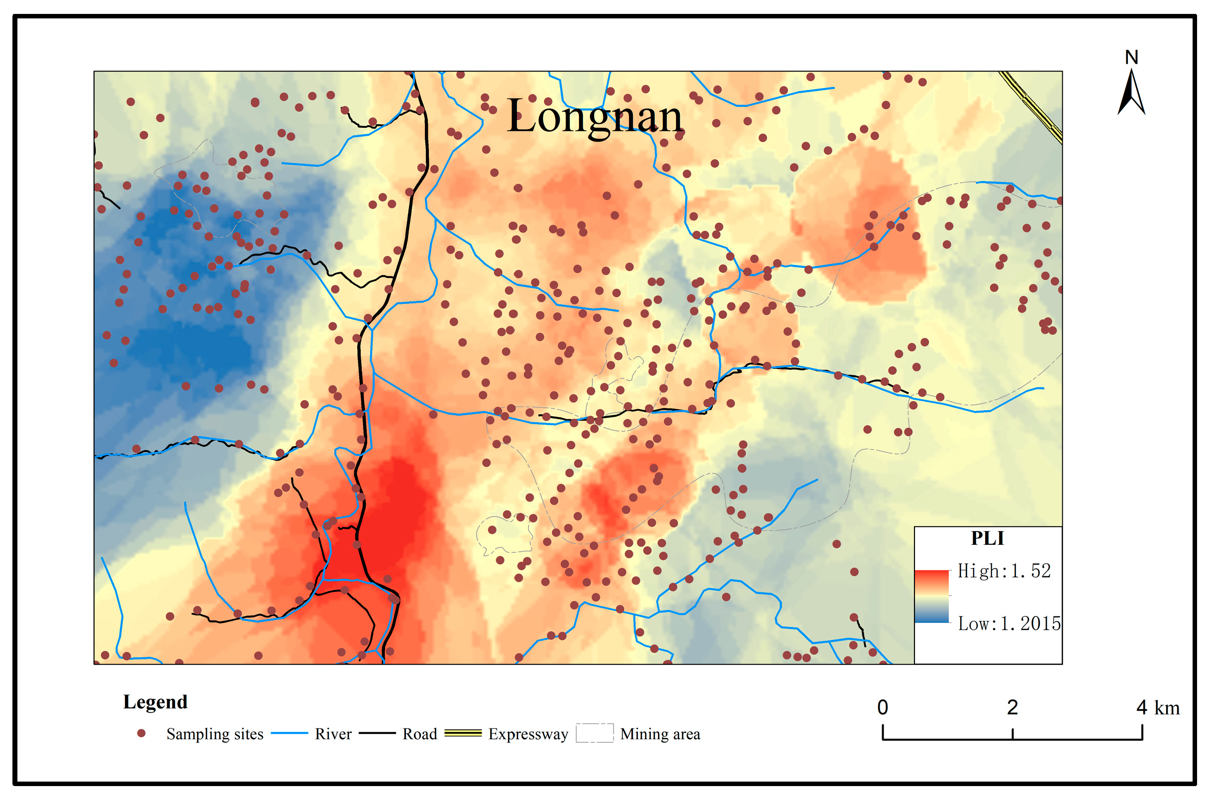 Geologic Risk Matrix Geochemical Distribution Characteristics, Traceability, and Health Risk ...