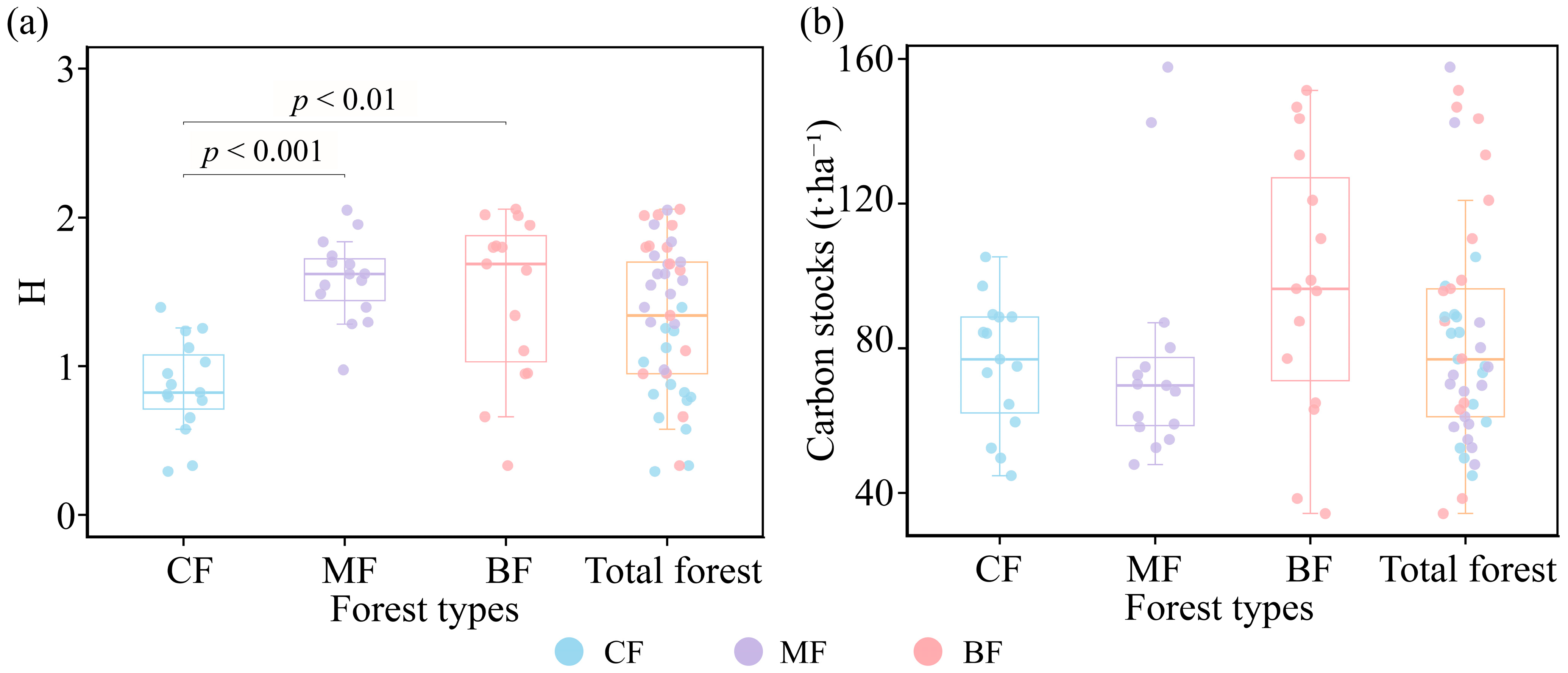 Effects of Species and Structural Diversity on Carbon Storage in ...