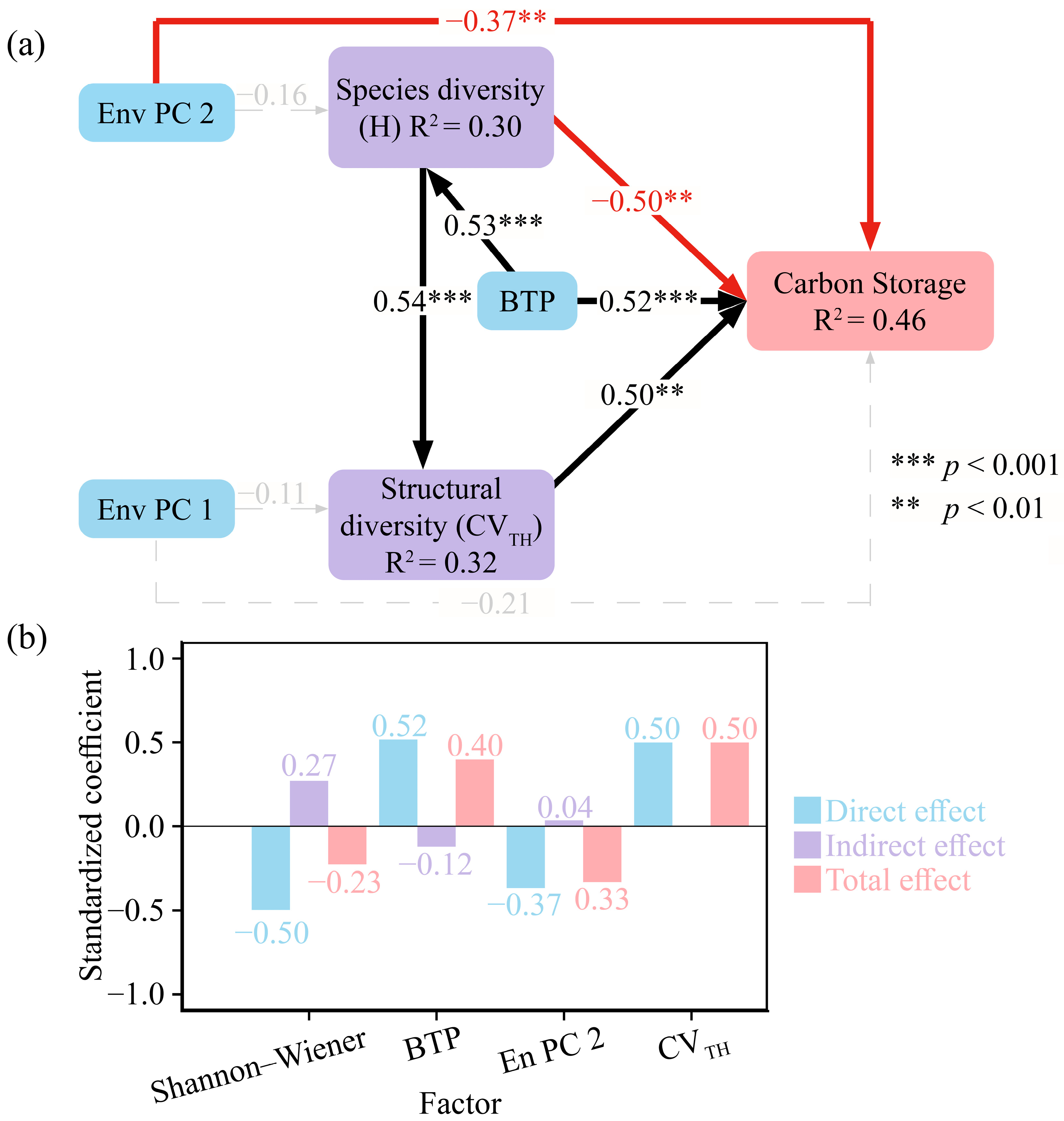 Effects of Species and Structural Diversity on Carbon Storage in ...