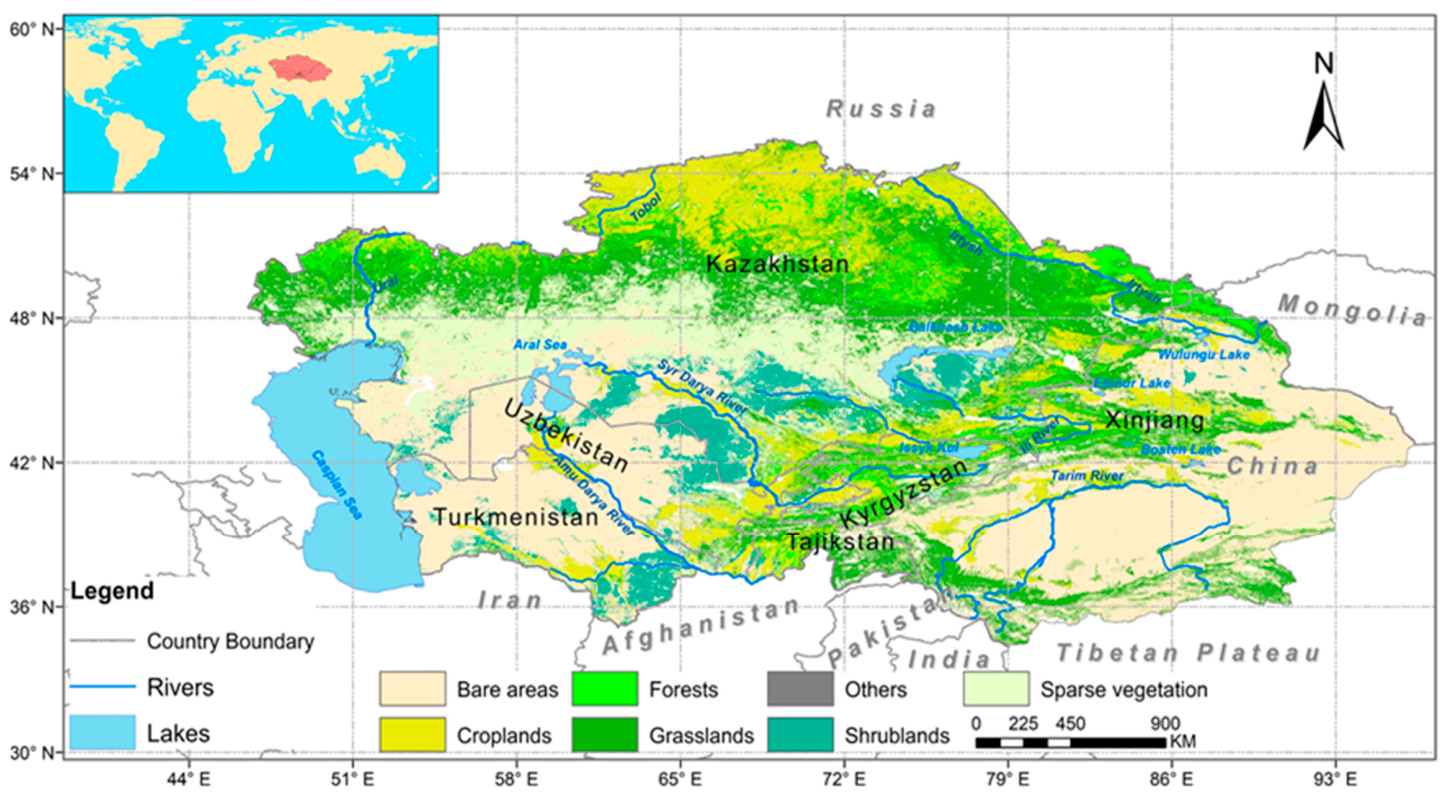 Natural Vegetation Phenology in Central Asia: Satellite-Derived Trends ...