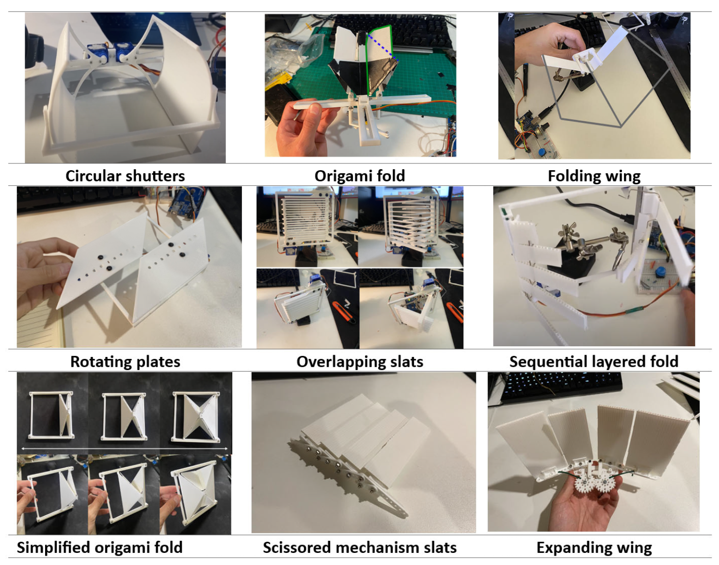 Biomimetic Shading Systems: Integrating Motorised and Moisture