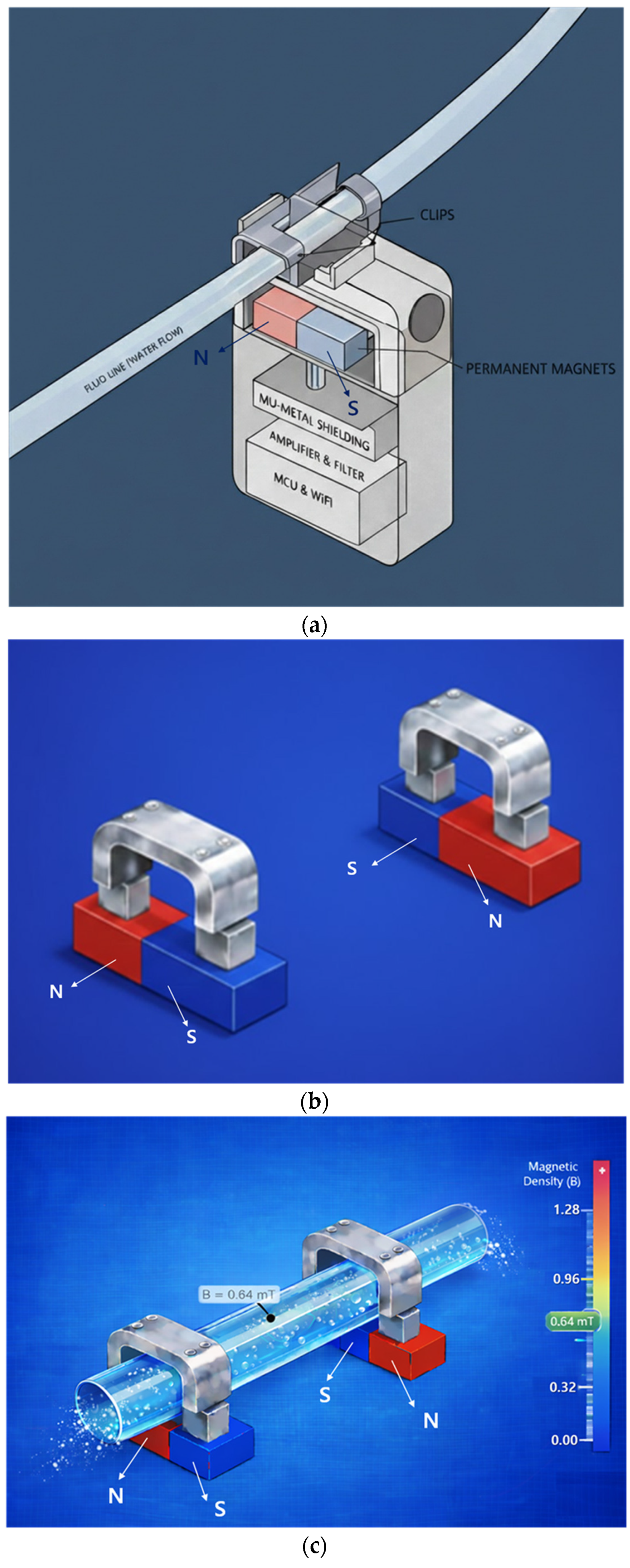 Development of a Non-Contact Flow Sensor Based on a Permanent Magnet ...