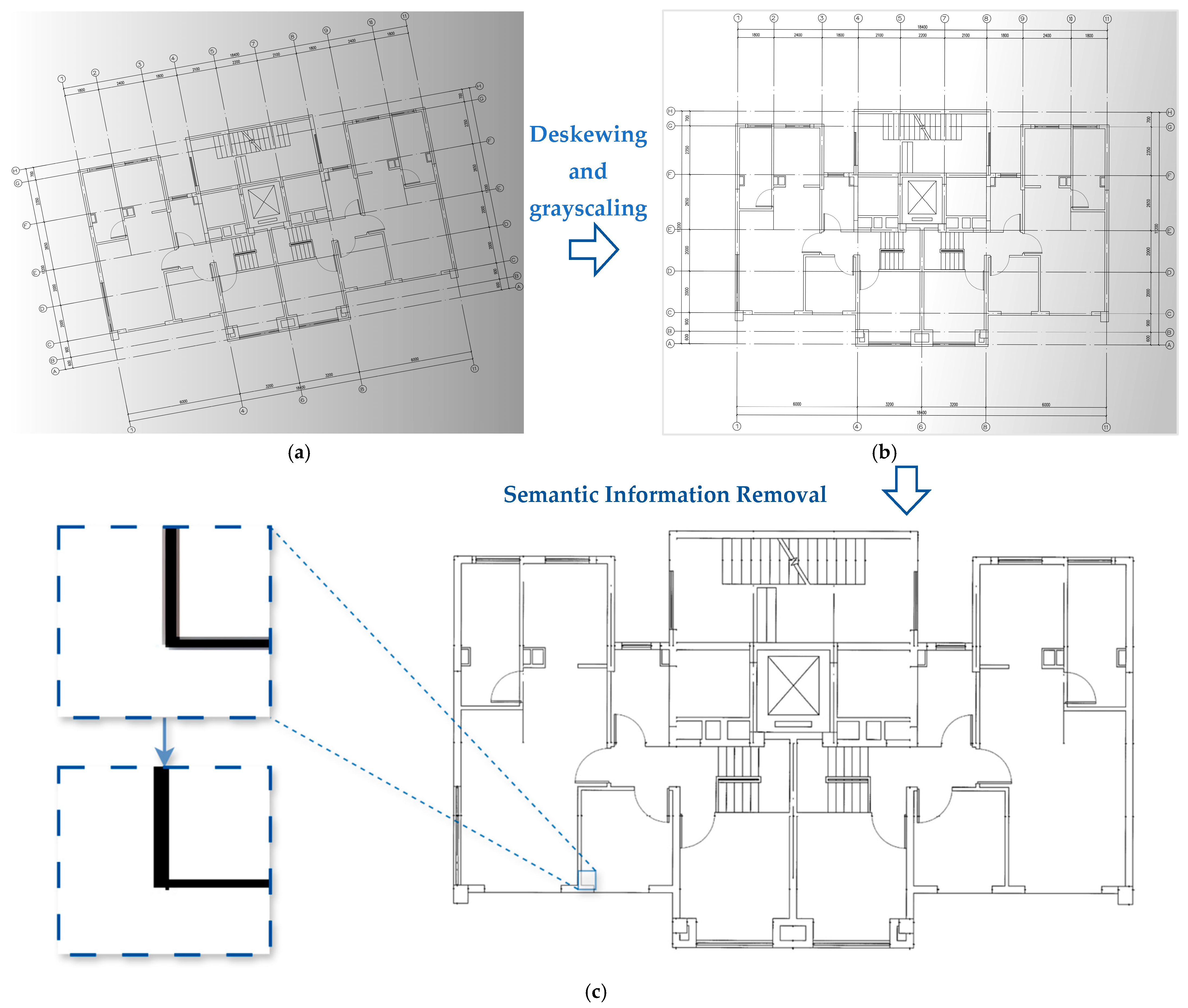 A Hybrid Deep Learning and Rule-Based Method for Architectural Drawing ...