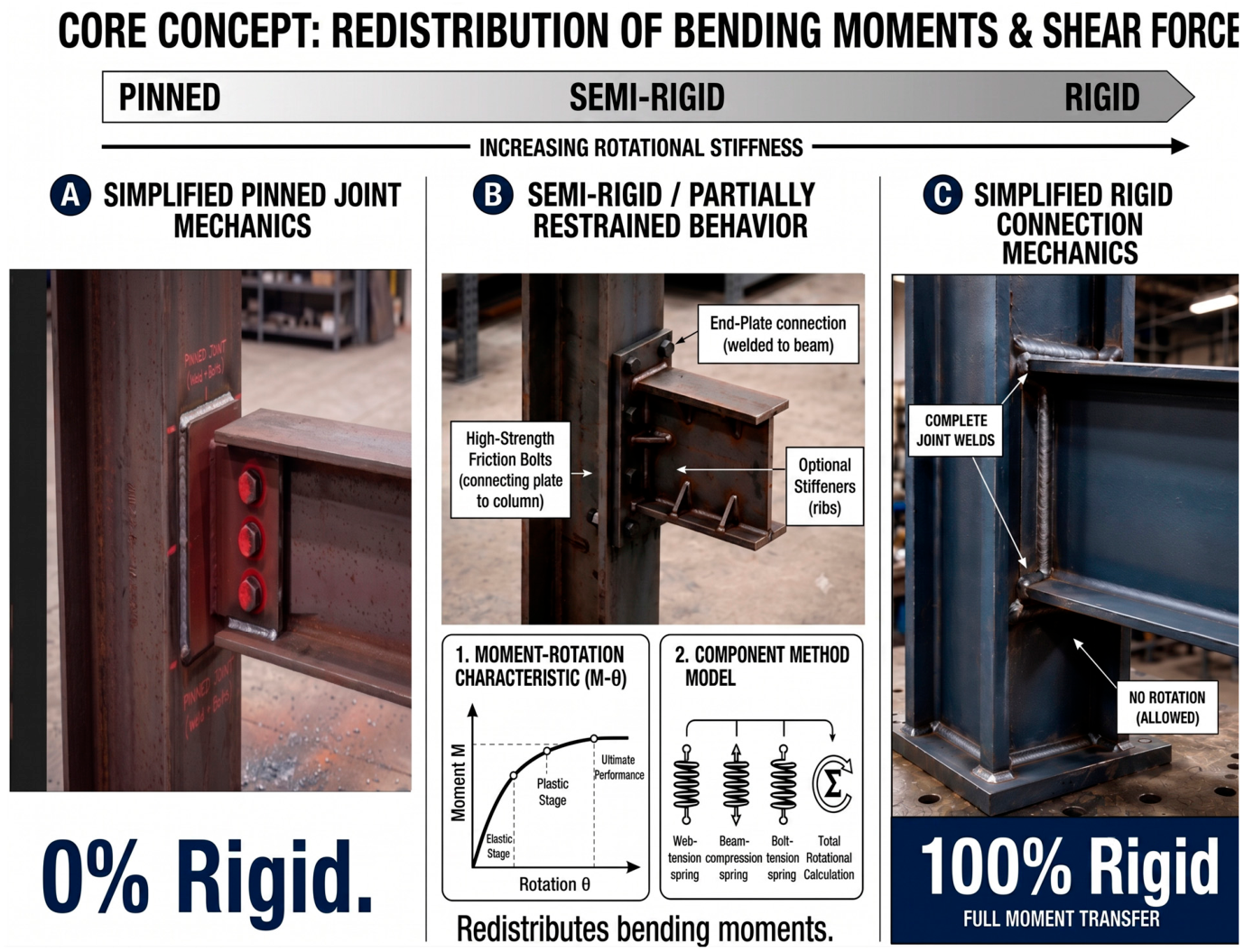 Semi Rigid Frame Behavior, Analysis, and Design of Semi-Rigid Extended End-Plate ...