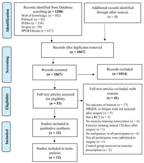 Cancers | Free Full-Text | Effect Of Exercise Training On Quality Of ...