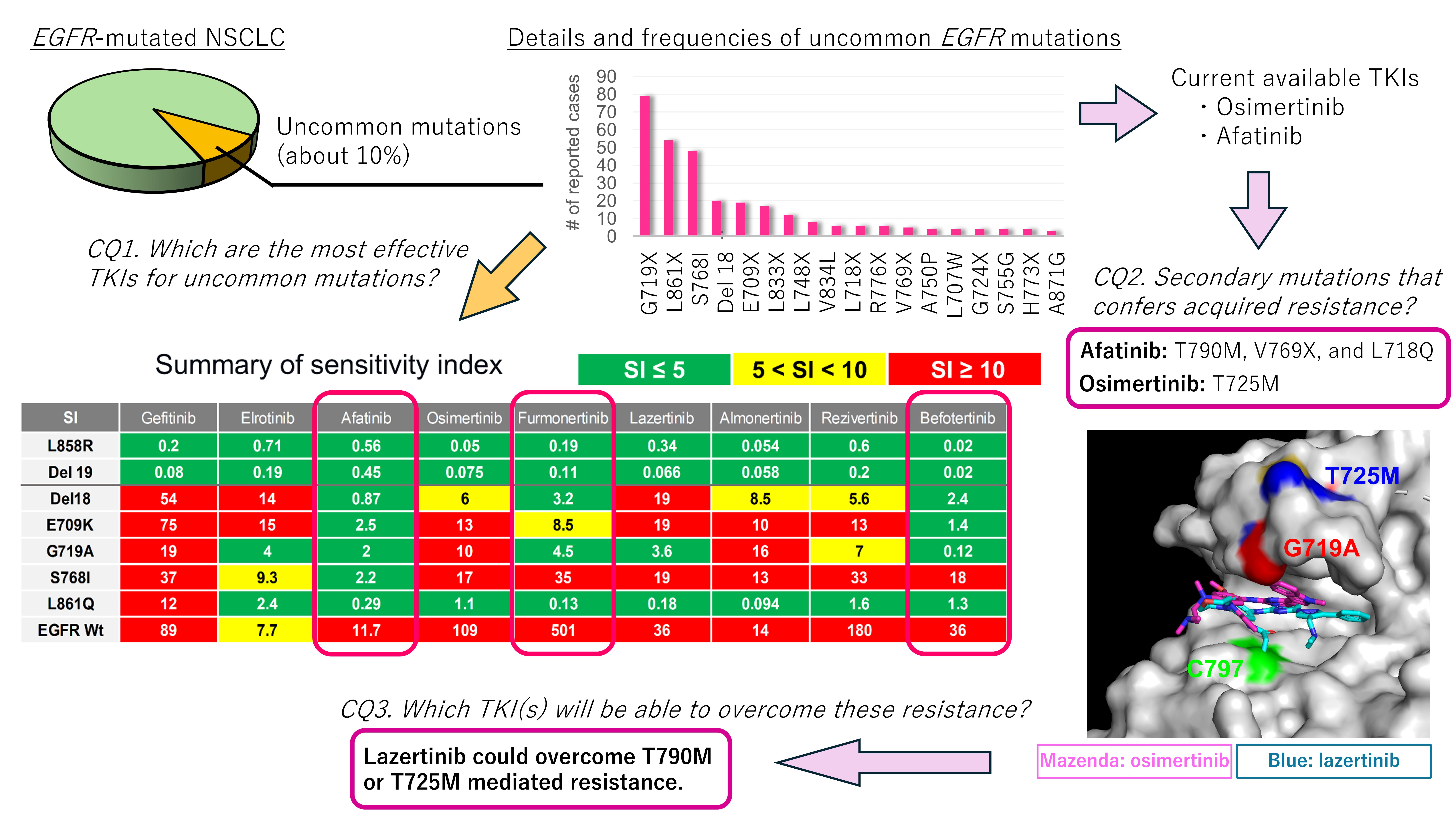 Efficacy of Conventional and Novel Tyrosine Kinase