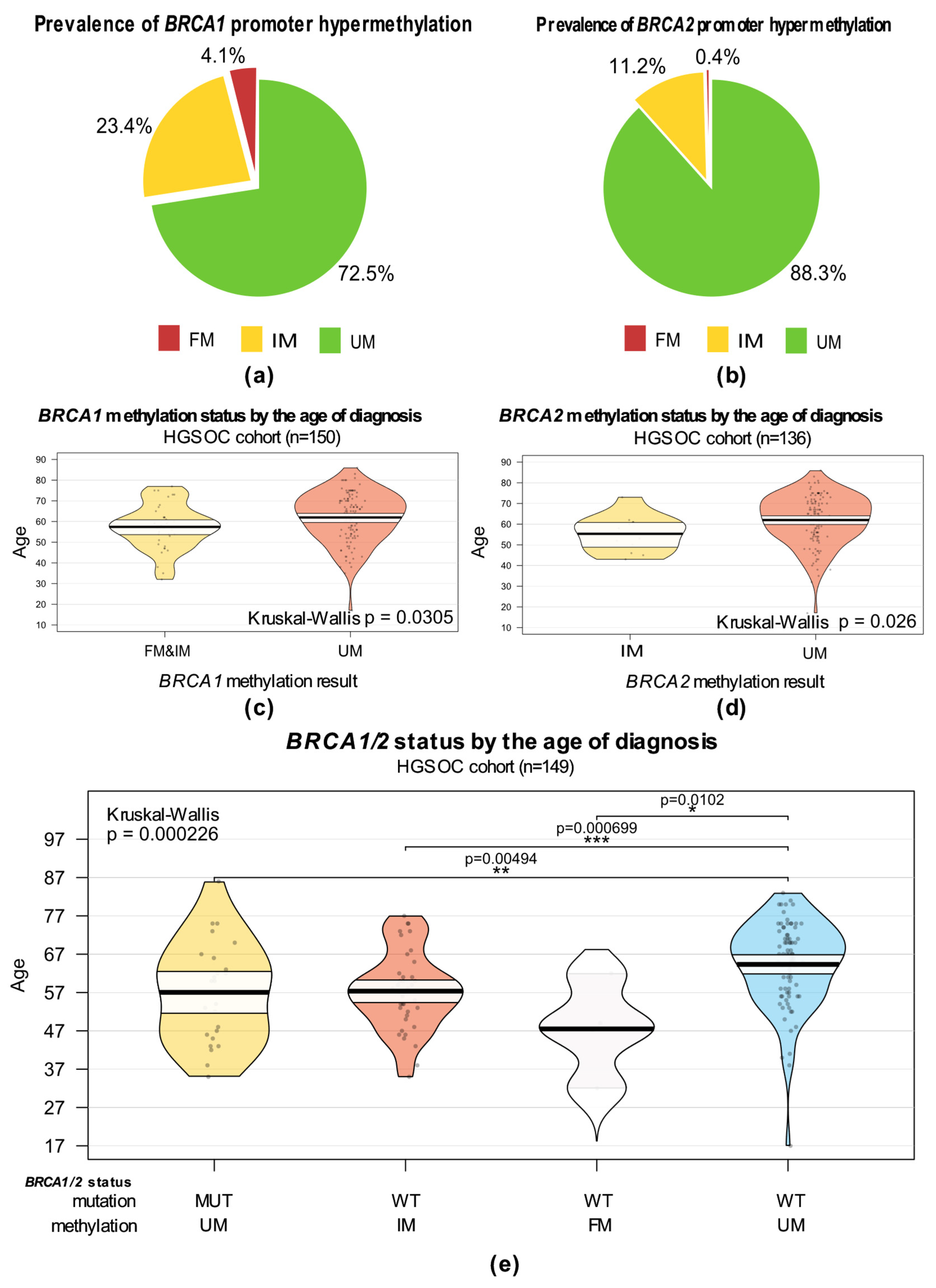 The Effects of BRCA1 and BRCA2 Promoter Methylation on ...