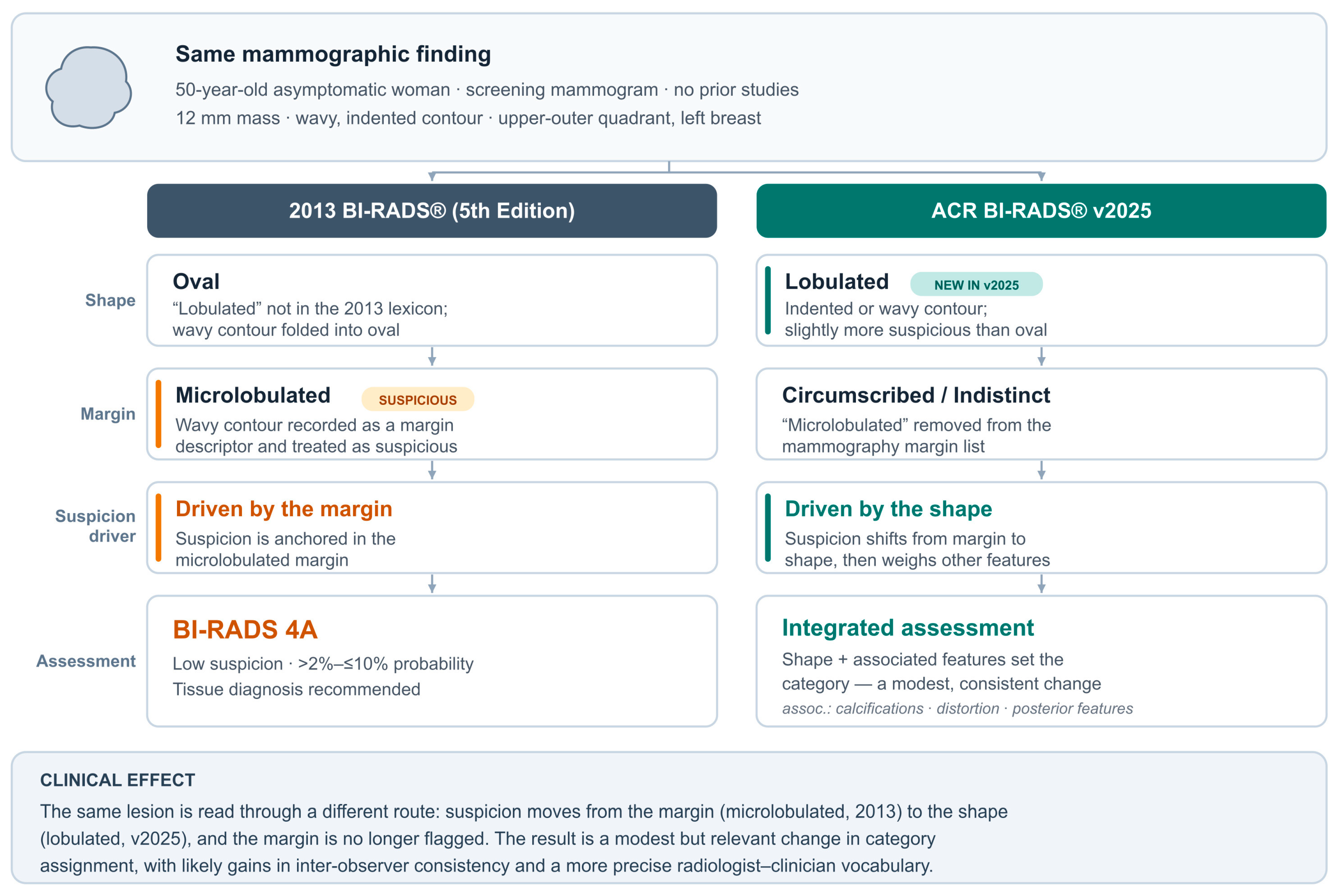 How Does ACR BI-RADS® v2025 Change the Radiologist’s Approach? A ...