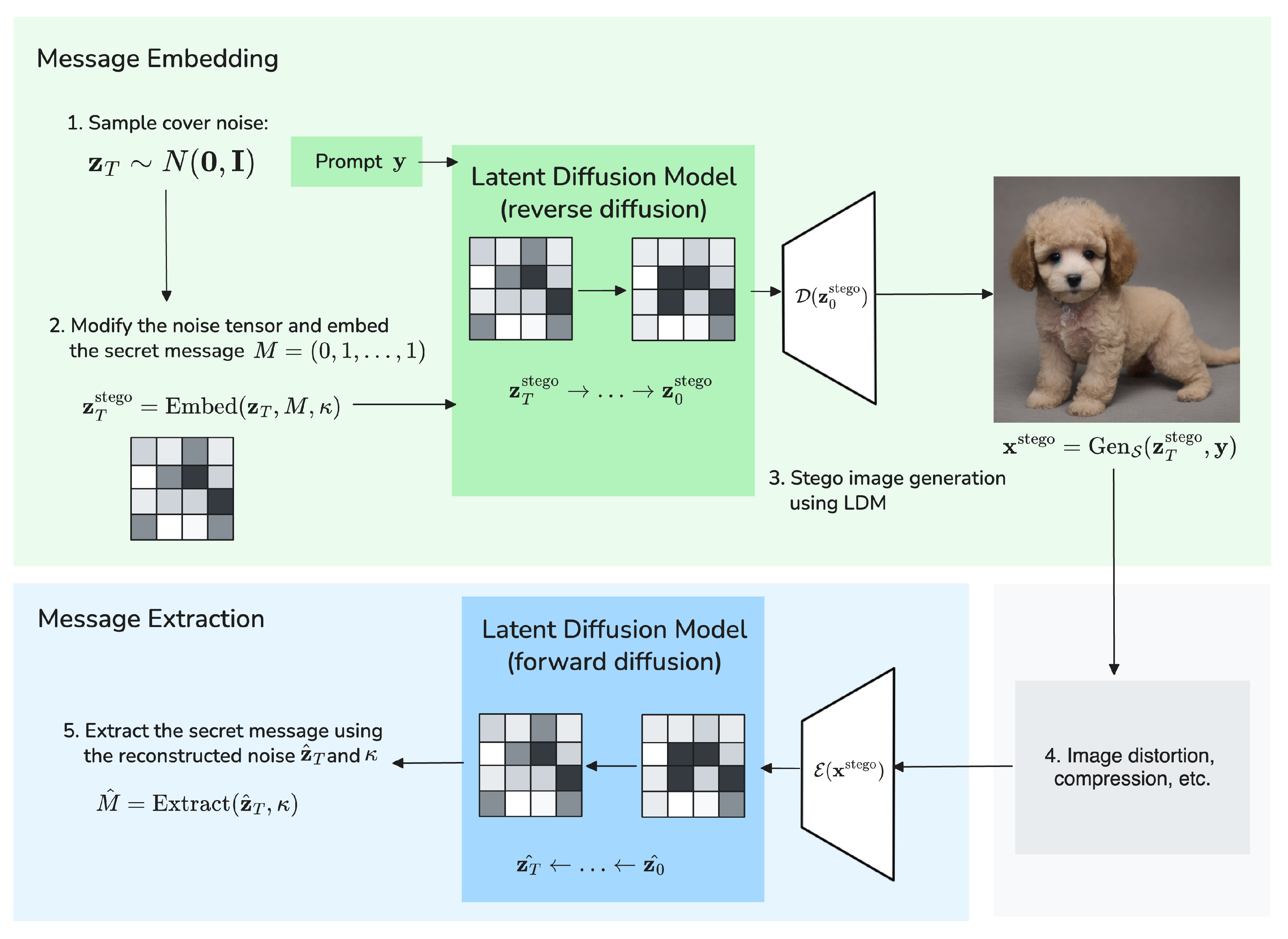 Distribution-Preserving Latent Image Steganography via Conditional ...