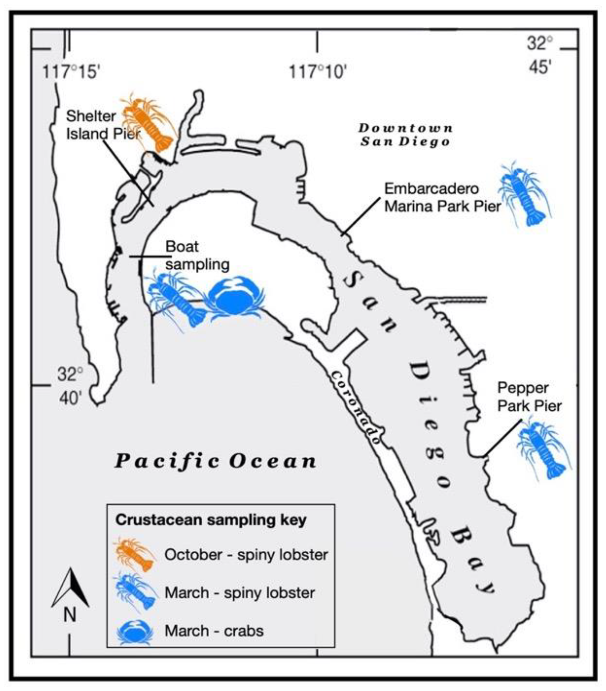 Environments Free Full-Text Contaminant Risk and Social Vulnerability Associated with Crustacean Shellfish Harvest in the Highly Urbanized San Diego Bay, image photo