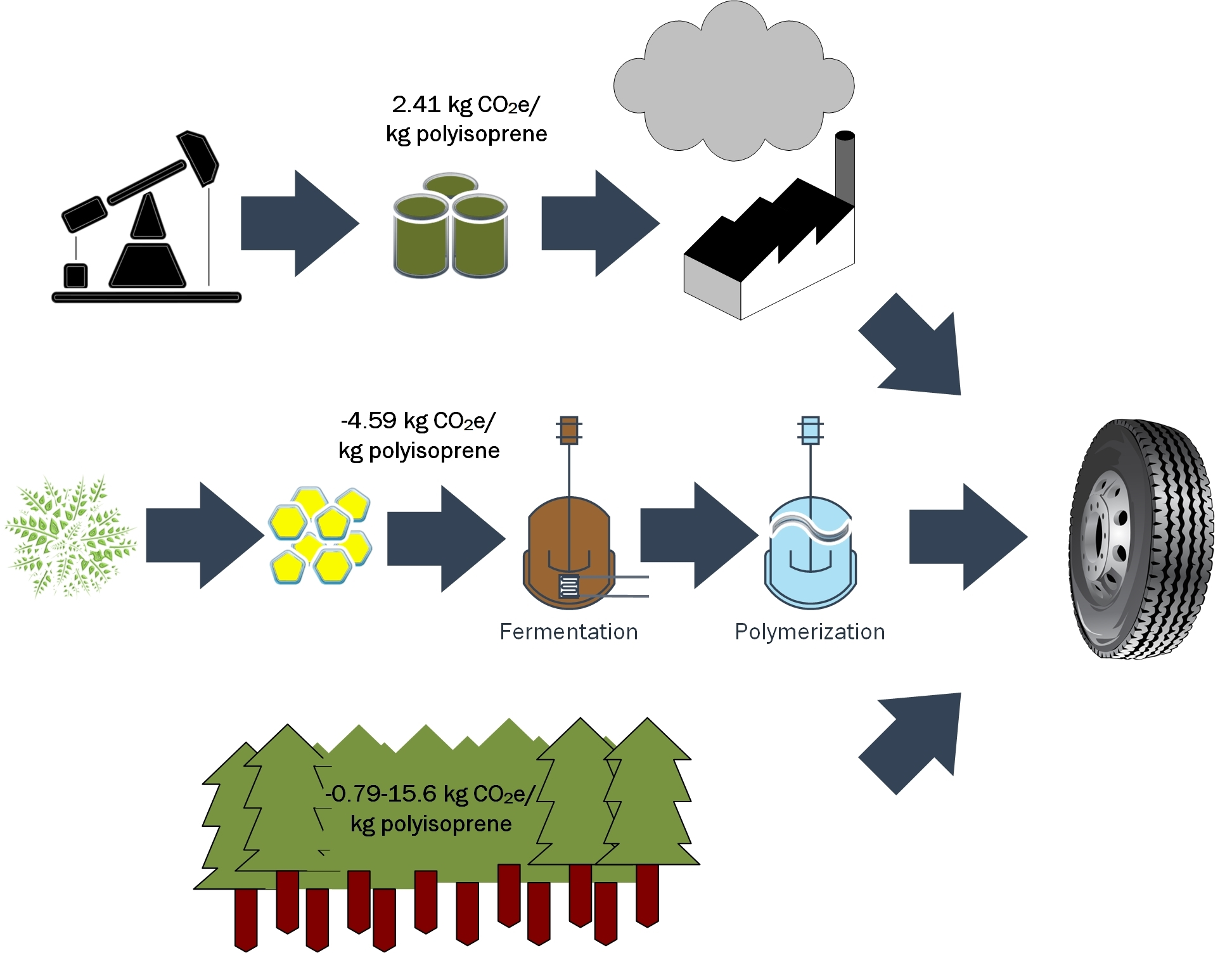 Voorstad Dronken worden echo Fermentation | Free Full-Text | Bio-Based Polyisoprene Can Mitigate Climate  Change and Deforestation in Expanding Rubber Production