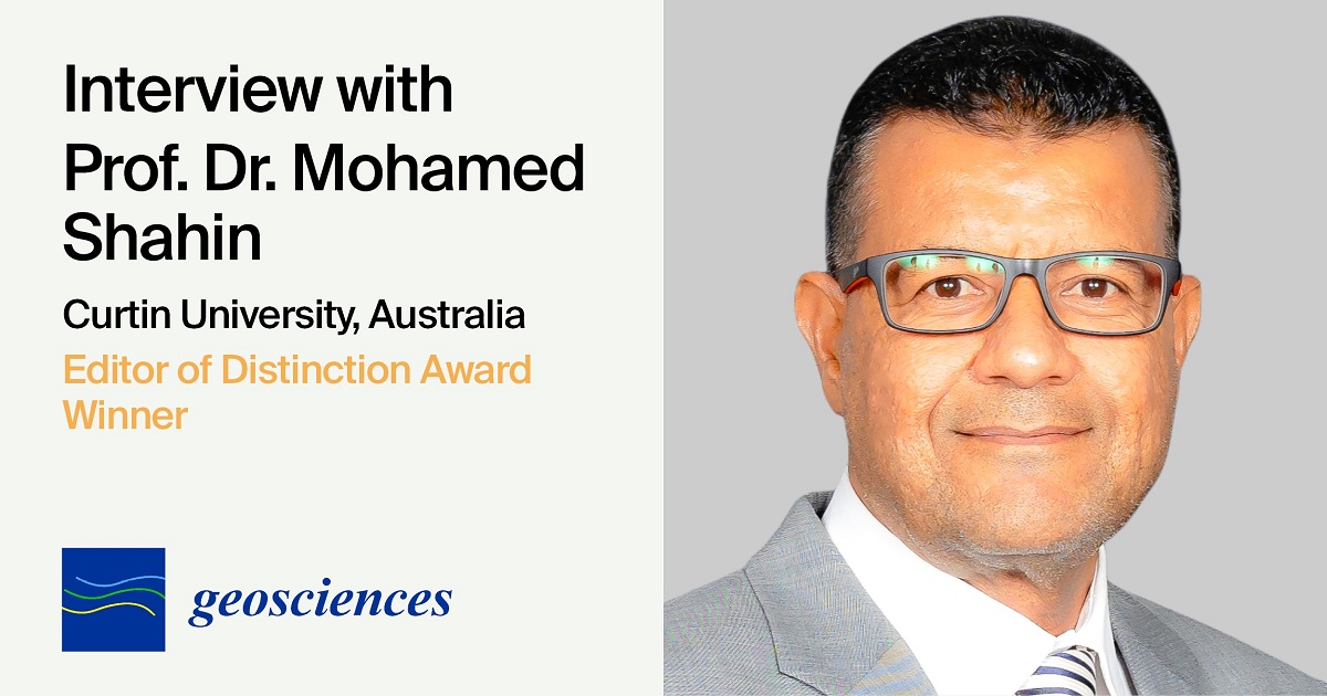 Interview with Prof. Dr. Mohamed Shahin—Winner of the Geosciences ...